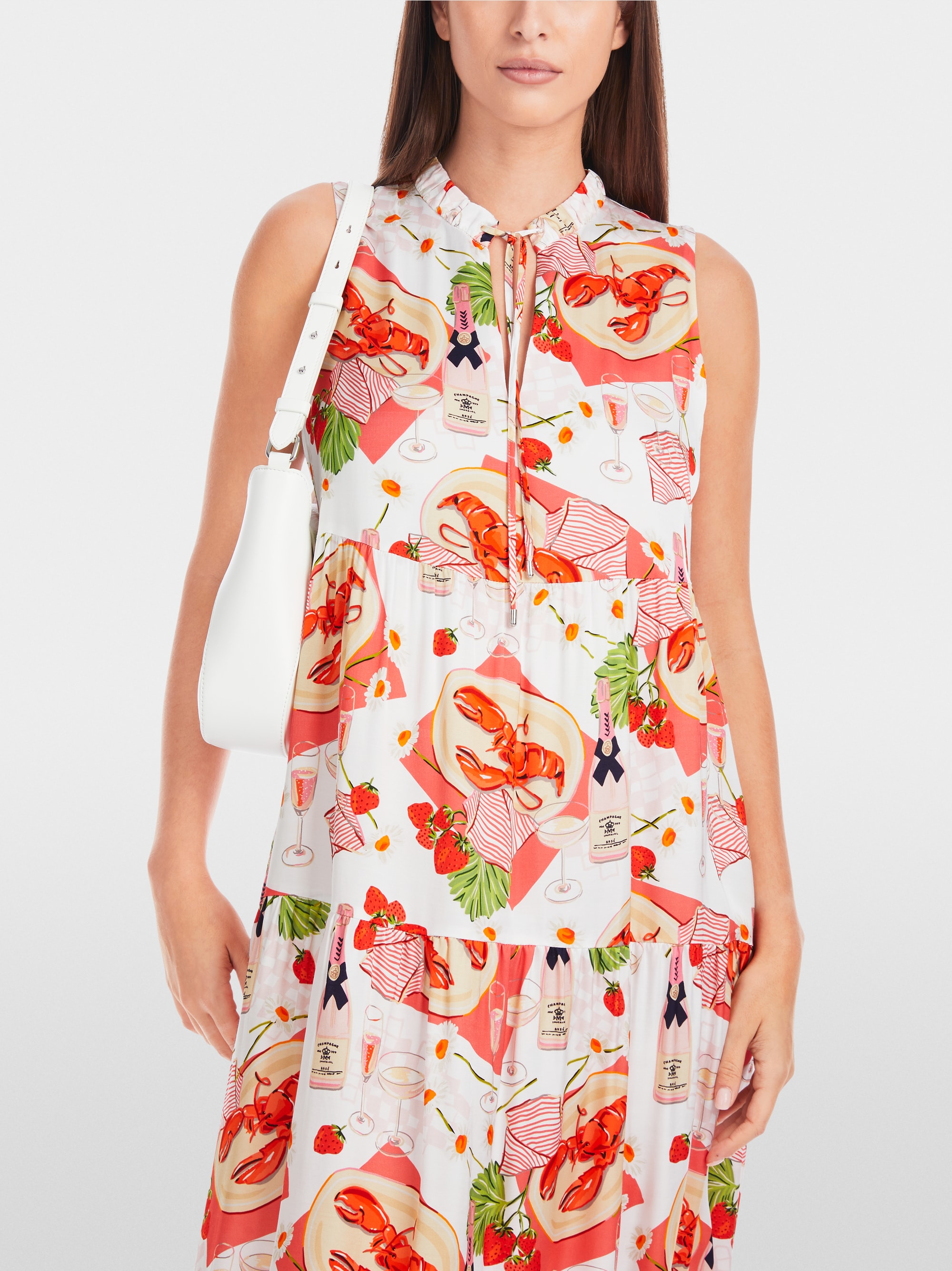 Marc-Cain Sleeveless mini dress with print