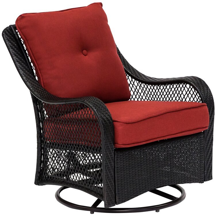 💥Clearance Sale🔥5-Piece Steel Patio Fire Pit Conversation Set with Navy Blue Cushions, Swivel Gliders and Square Fire Pit Table