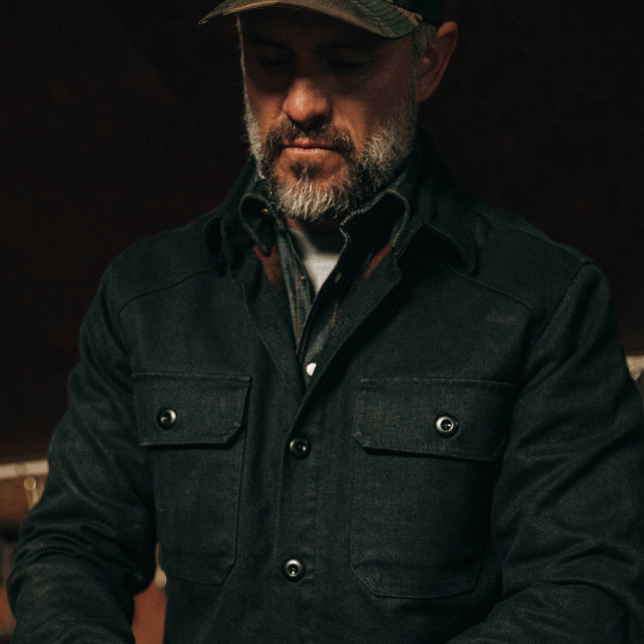 The Lined Shop Shirt in Coal Boss Duck