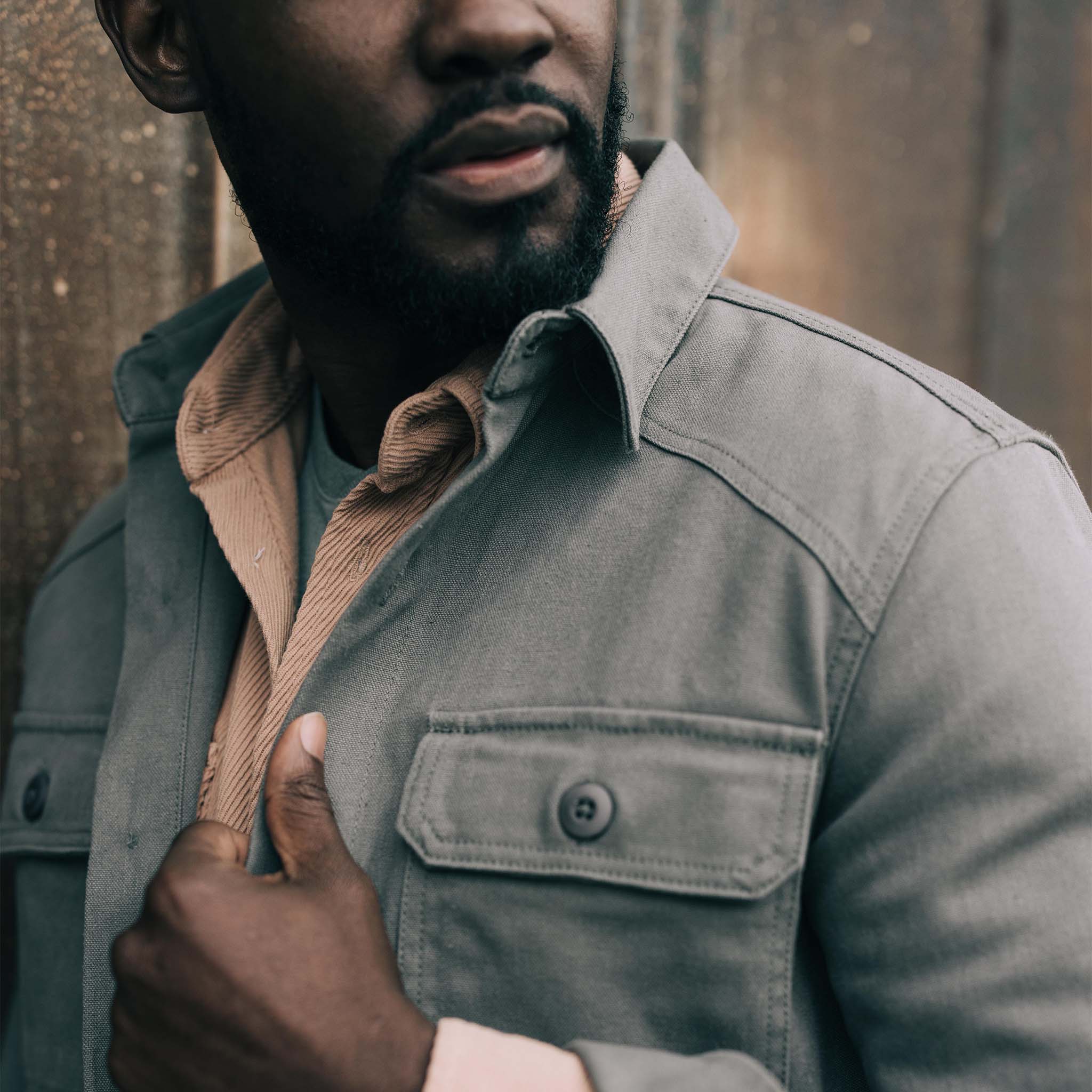 The Shop Shirt in Gravel Boss Duck