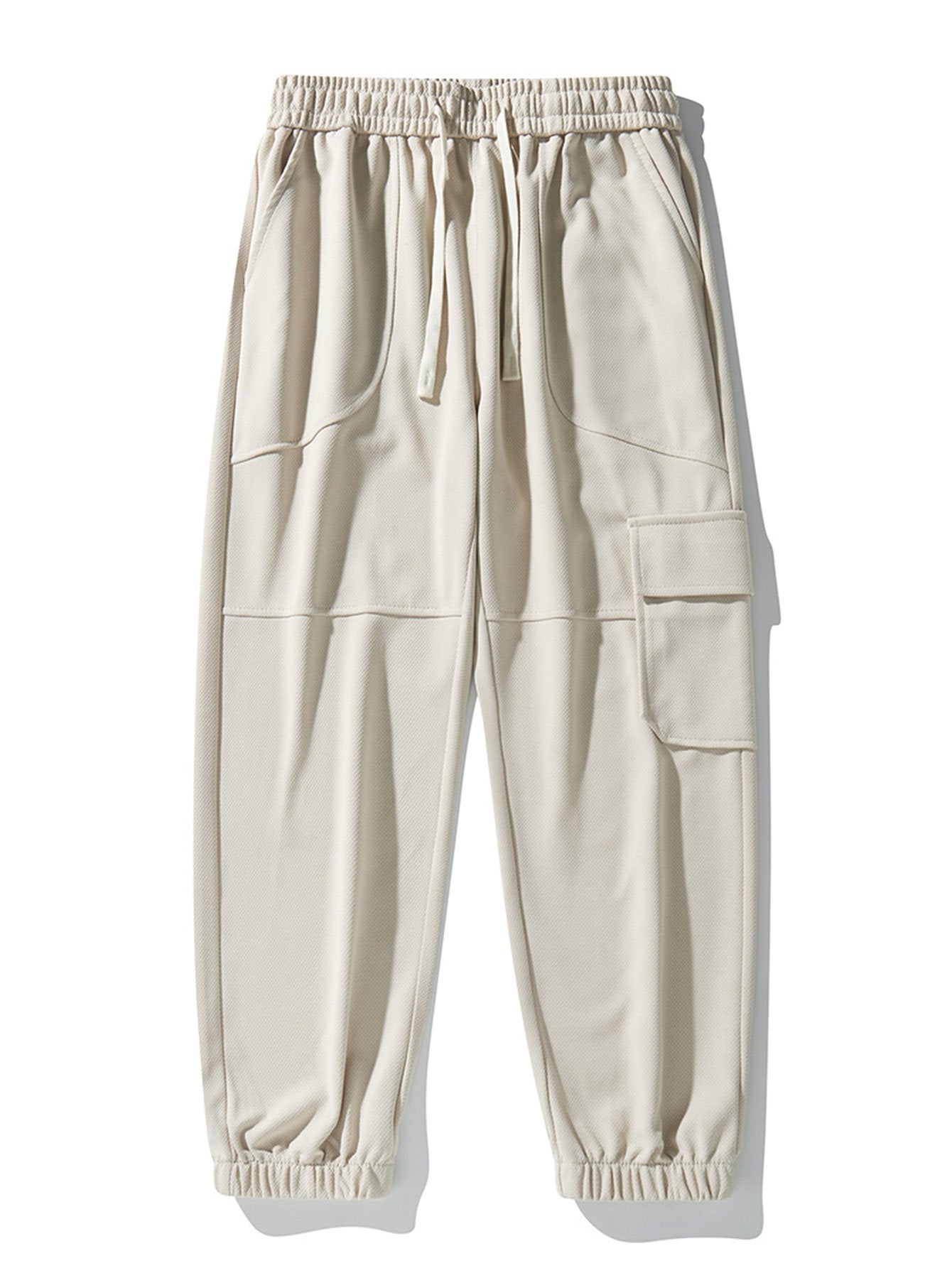 Elastic Waist Cargo Jogging Pants