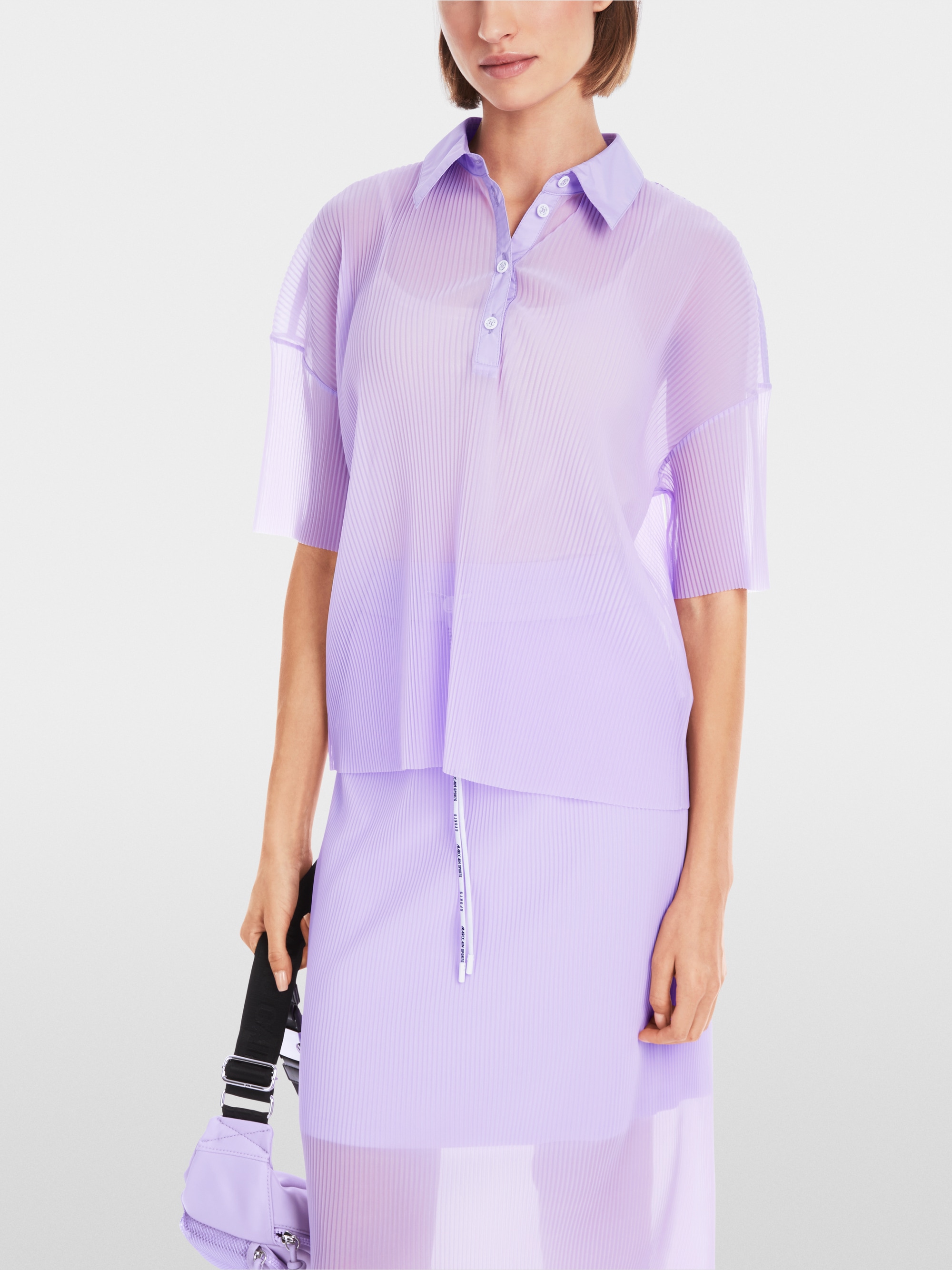 Marc-Cain Pleated polo shirt