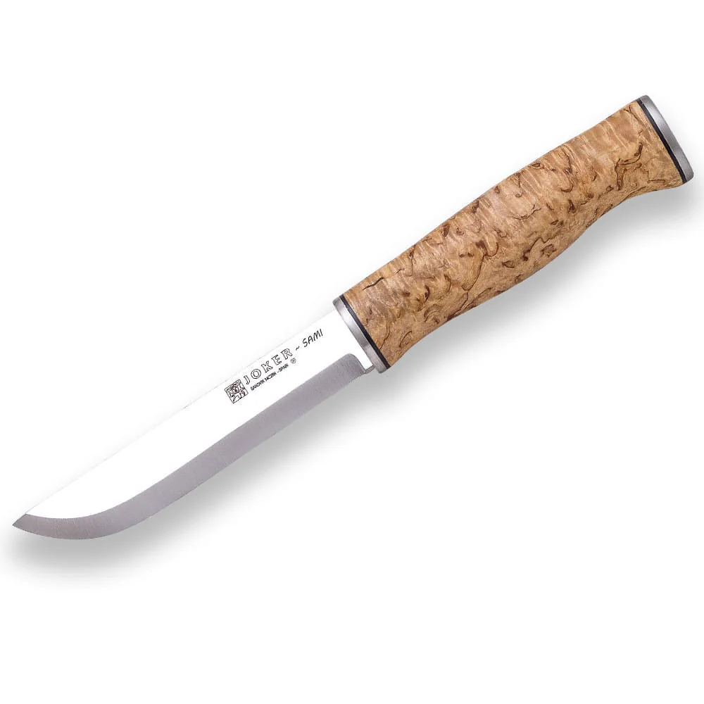 Joker Sami abedul rizado - Cuchillo de supervivencia y bushcraft