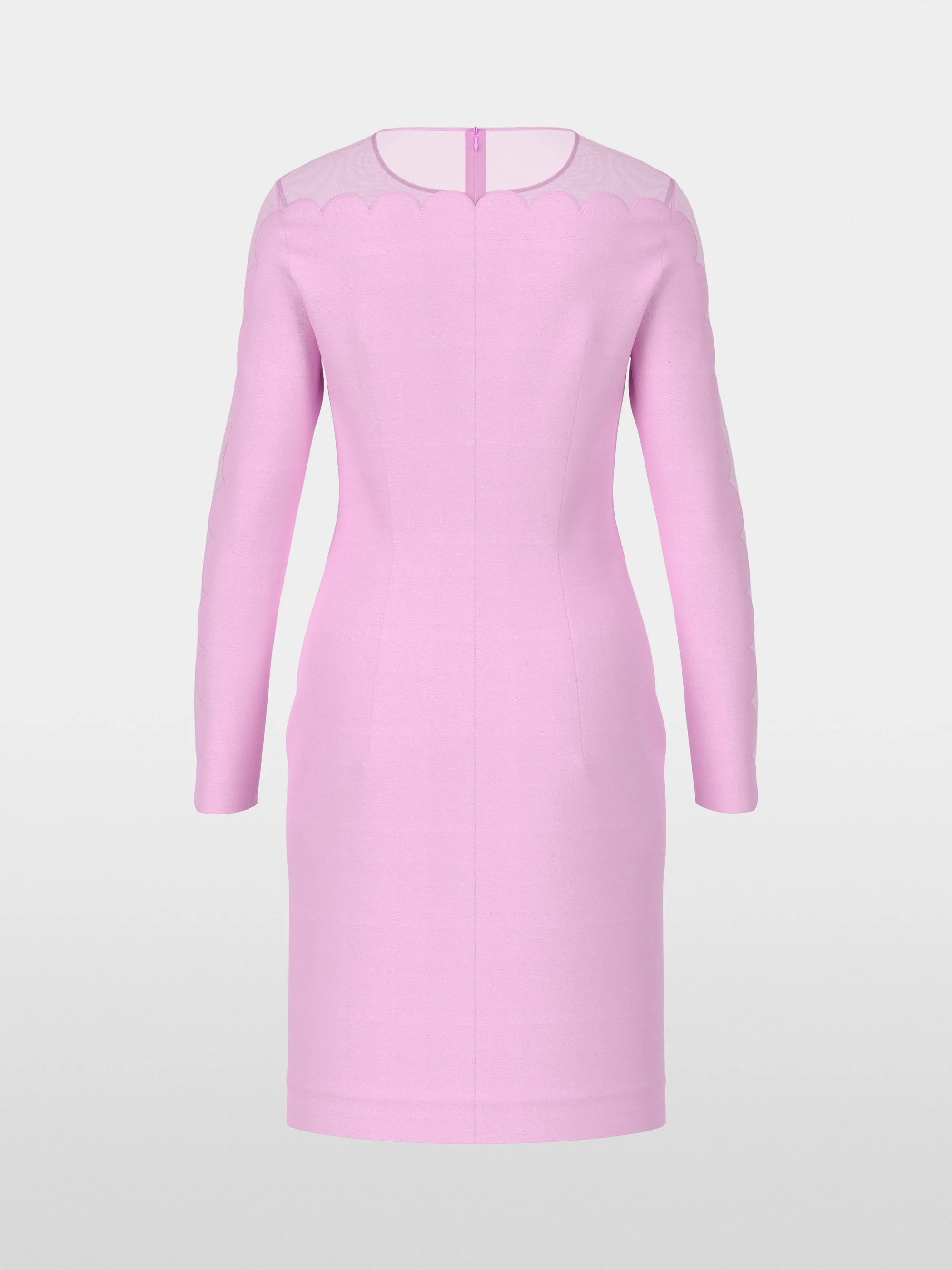 Marc-Cain Transparent/opaque short sheath dress