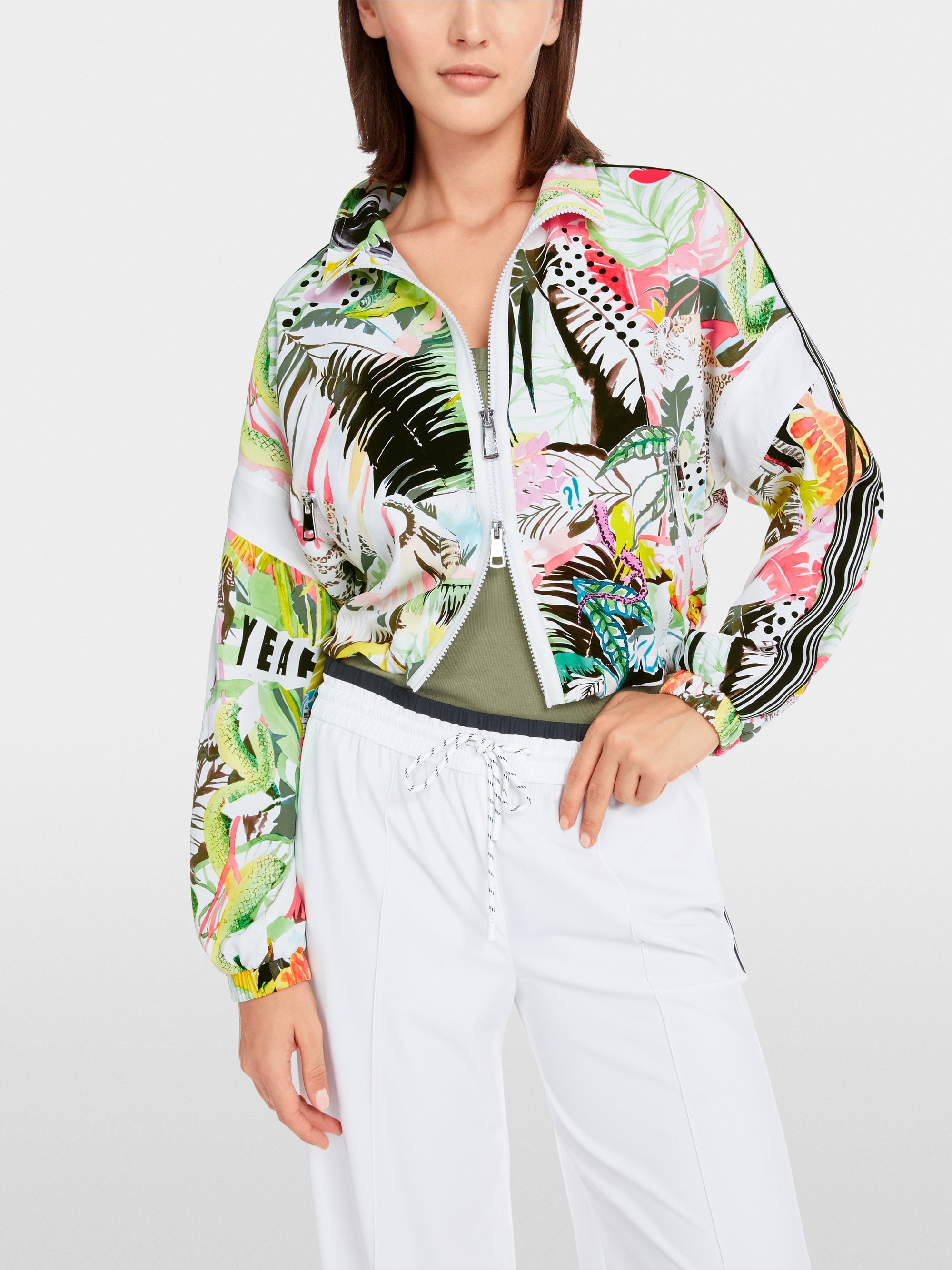 Marc-Cain Cropped jacket with zip