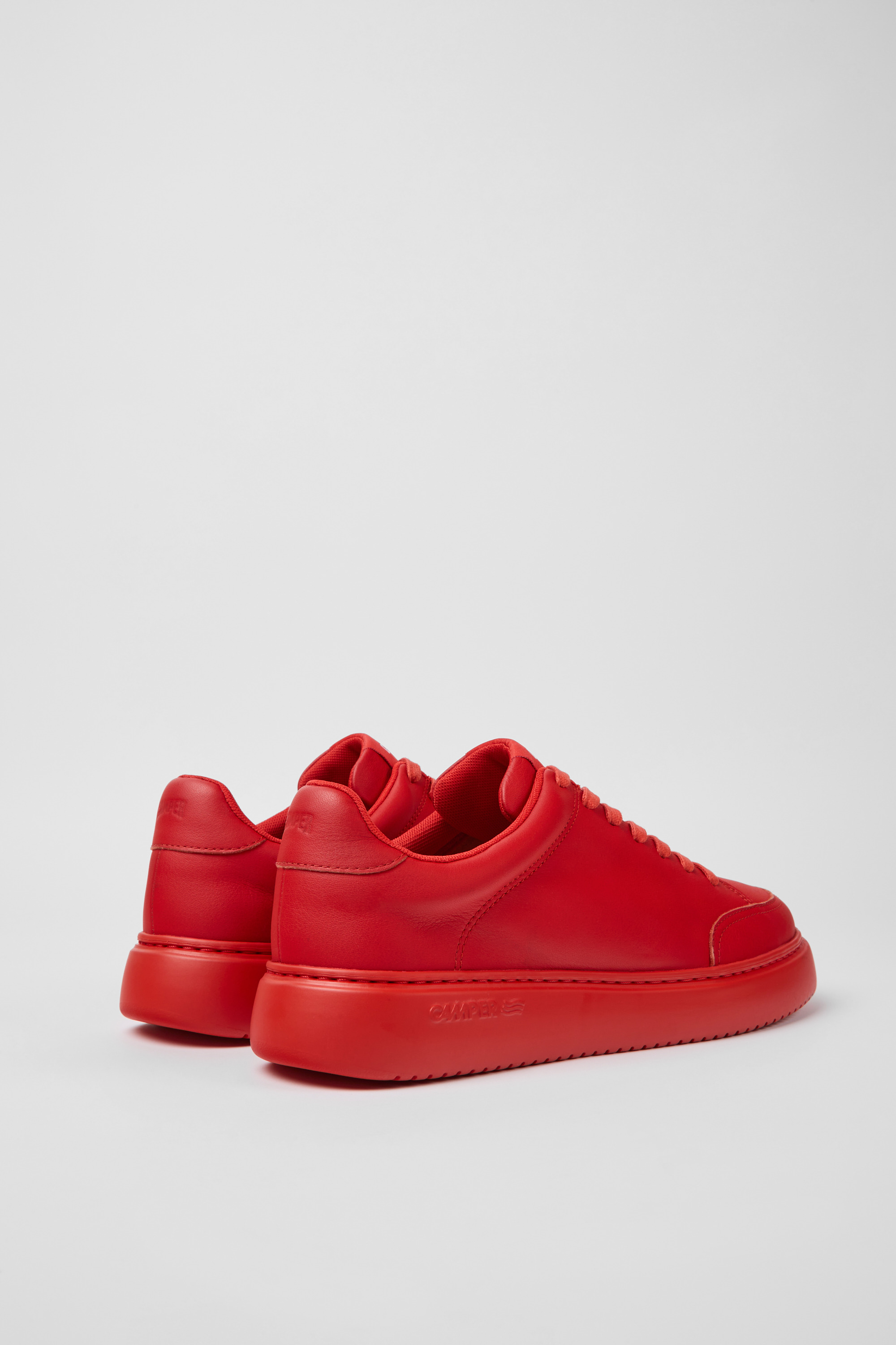 Runner K21 - Red leather sneakers for men