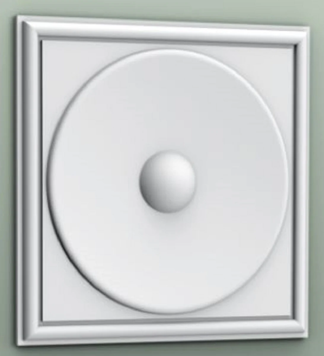 Casa Padrino panel 3D blanco 33,3 x 2,6 x A. 33,3 cm - Panel de pared - Panel de techo - Decoraci¨®n de Pared en Estilo Barroco