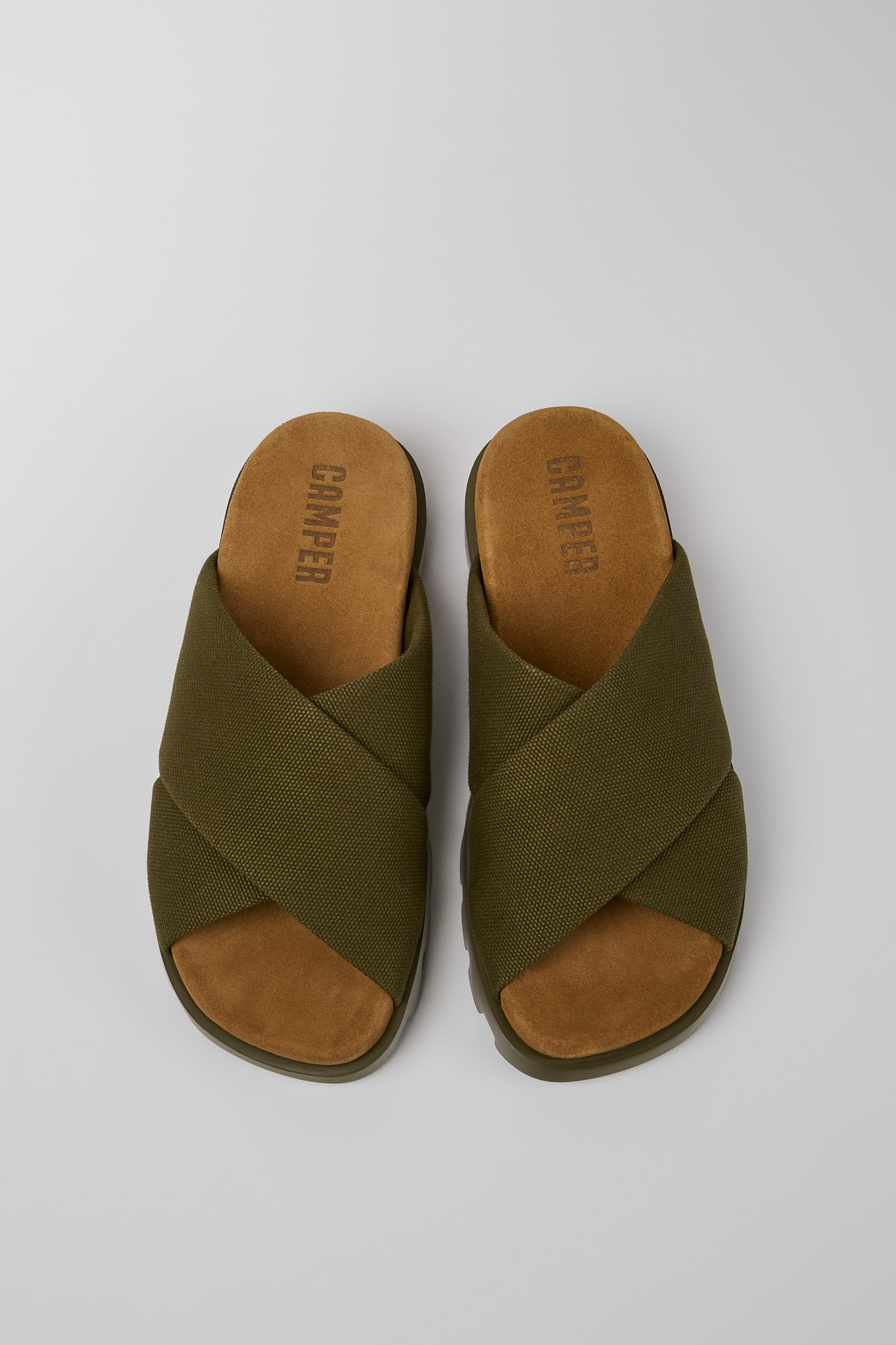 Brutus Sandal - Green recycled cotton sandals for women