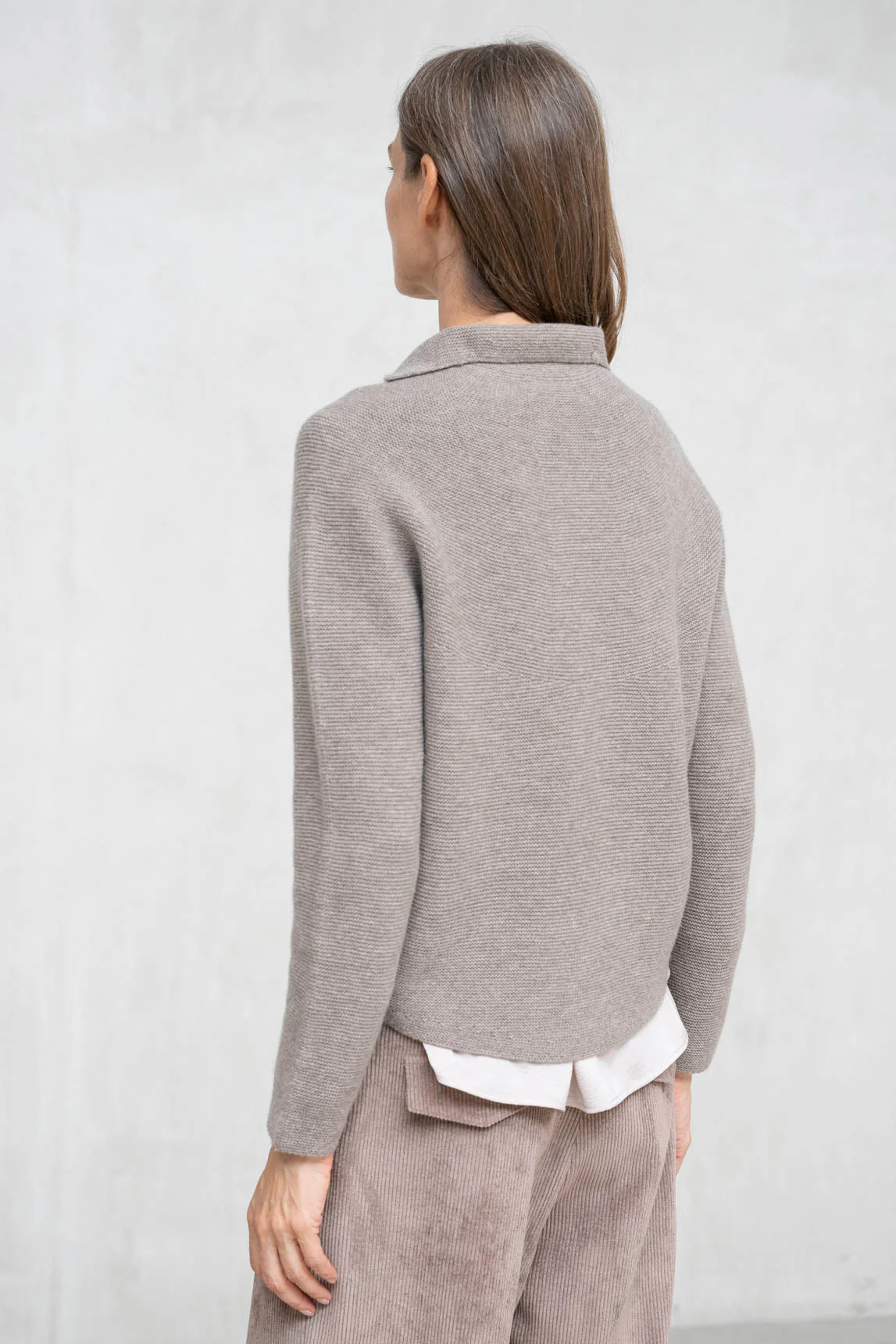 Rivera-spain Jersey lana cashmere Trento topo