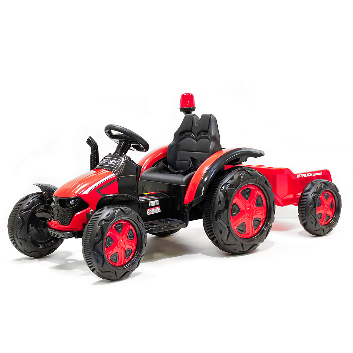 Kidcars Kinder Elektro Traktor 2X30W 12V 7Ah 2.4G RC inkl Anhnger grün