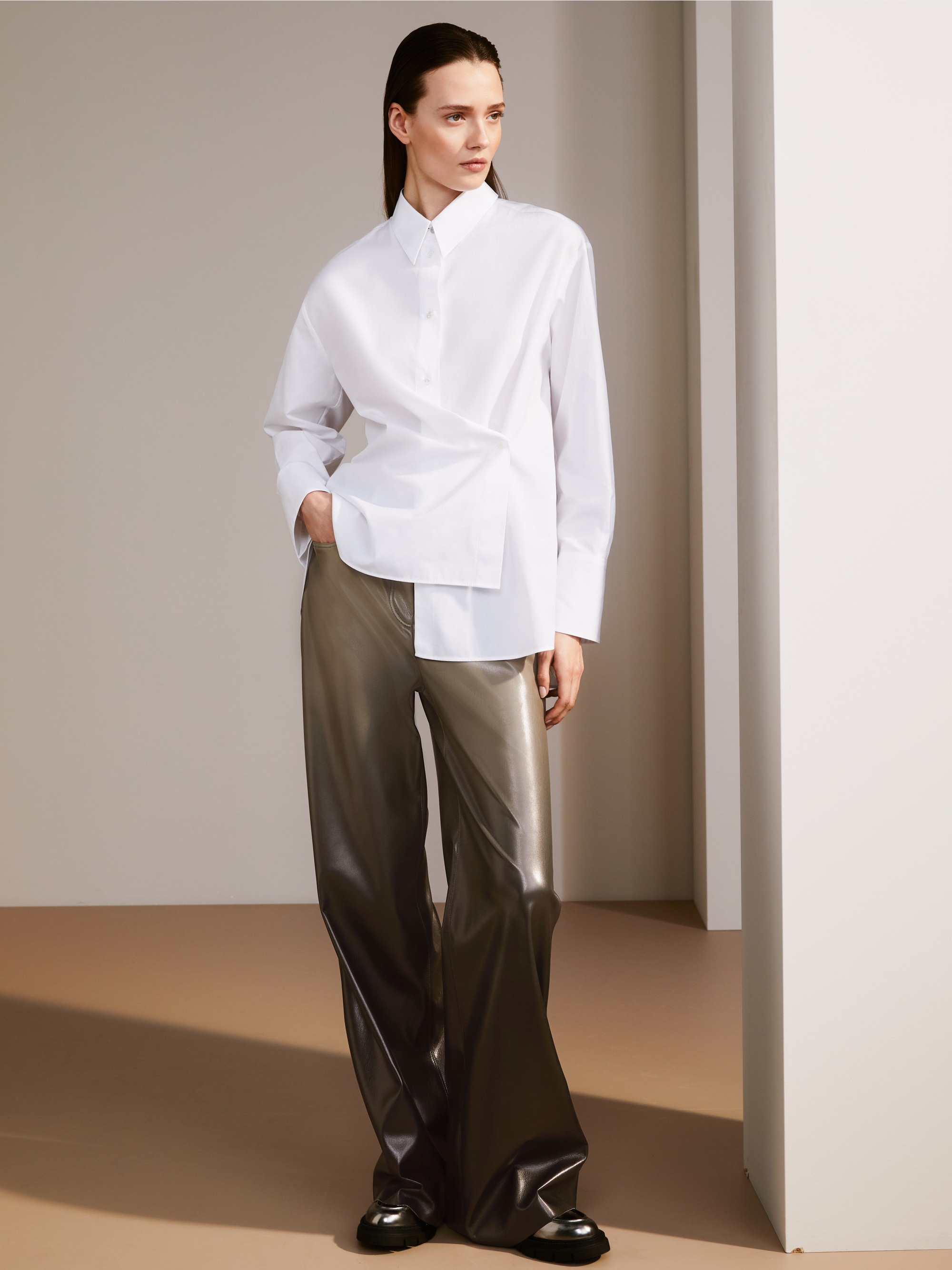 Marc-Cain Shirt blouse with wrap effect