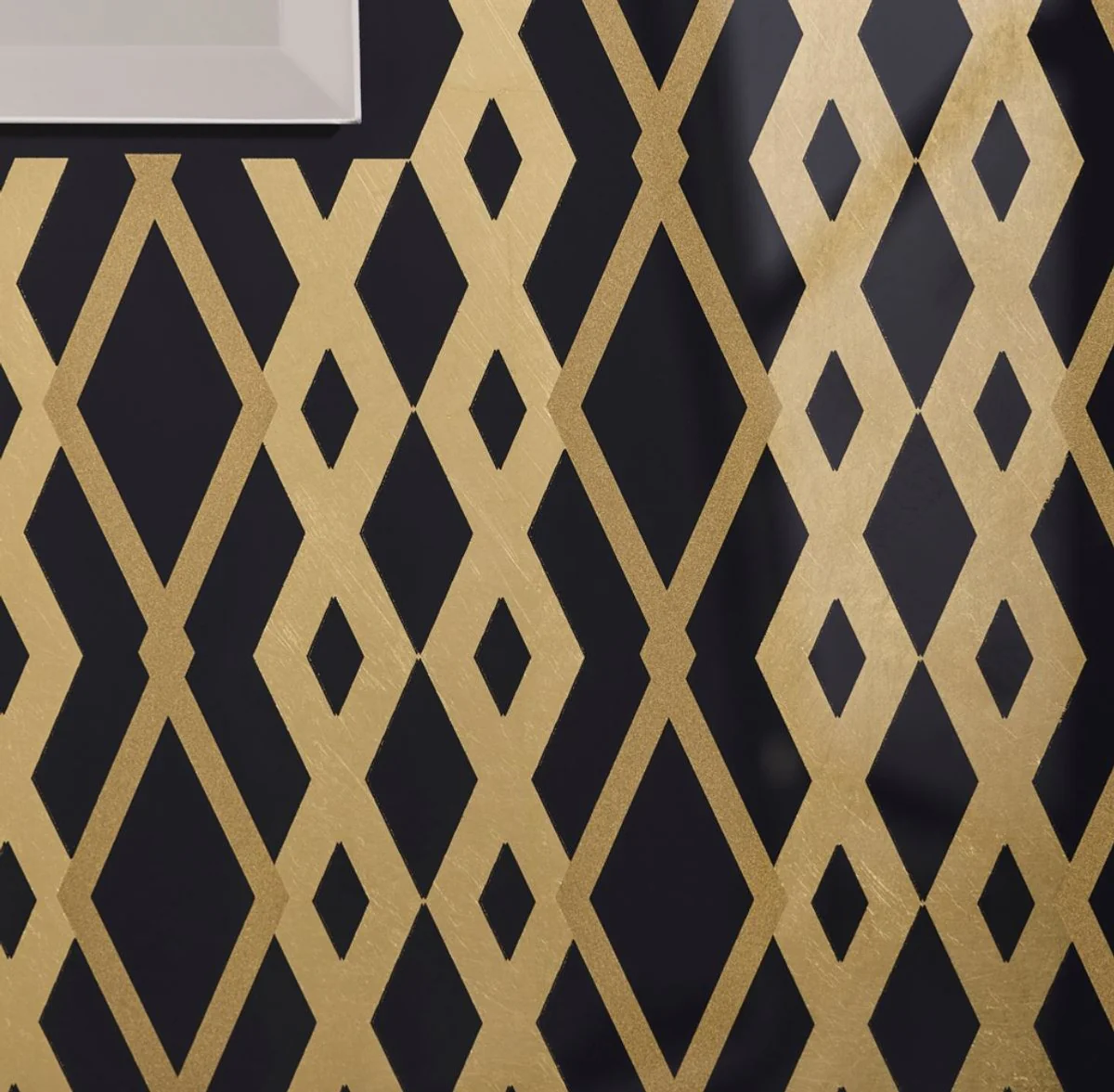 Casa Padrino espejo de pared de dise?o negro / bronce / oro 99 x H. 127 cm - Espejo de Sal¨®n - Espejo Guardarrop¨ªa - Calidad de Lujo