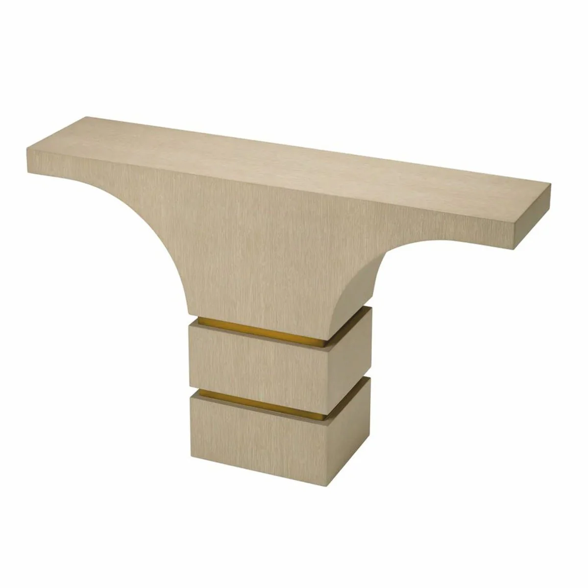 Casa Padrino consola de lujo beige / lat¨®n 130 cm - Muebles de lujo para hoteles