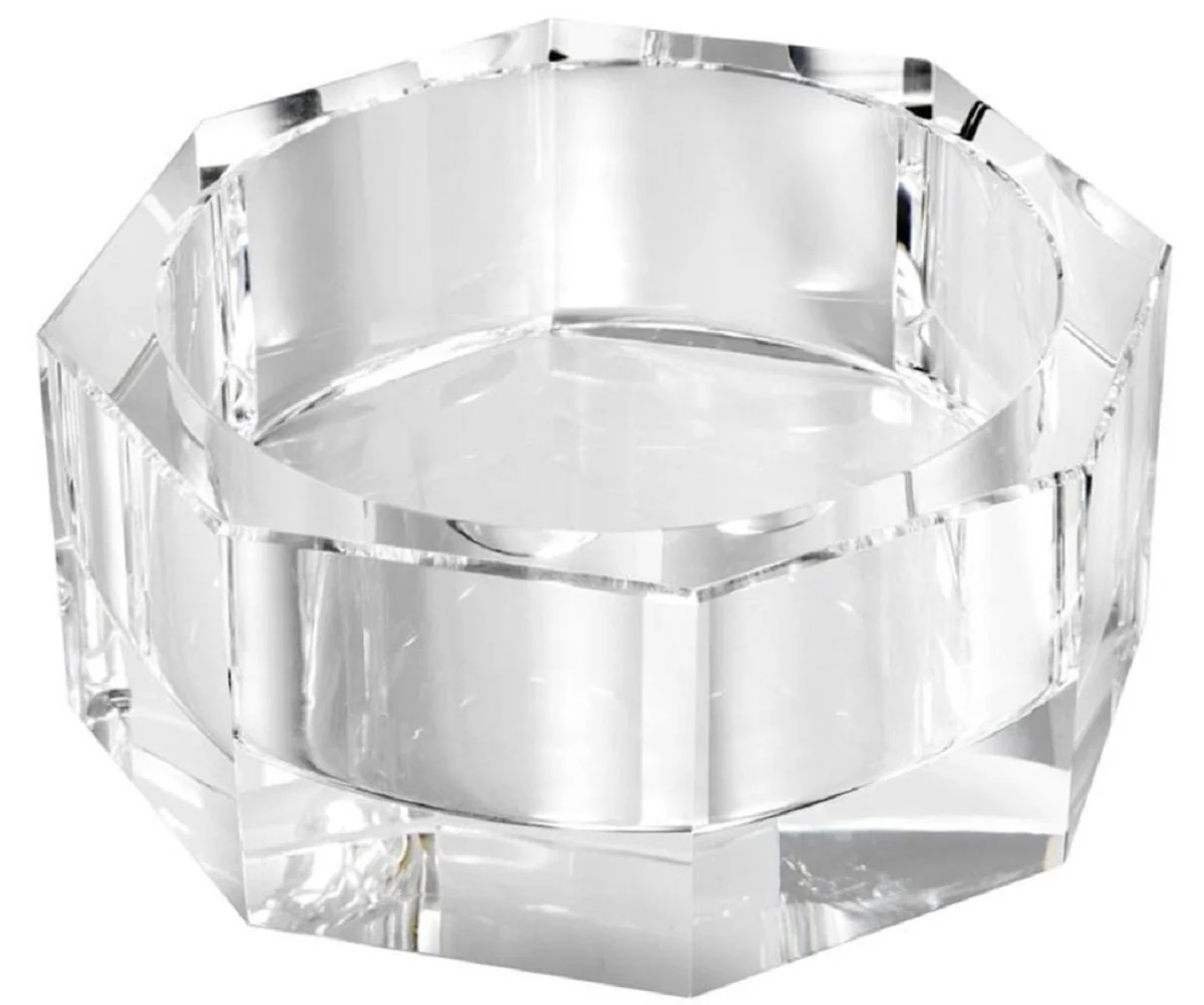 Casa Padrino tazón de vidrio de cristal deco de lujo 21,5 x 21,5 x H. 9 cm - Calidad de Lujo
