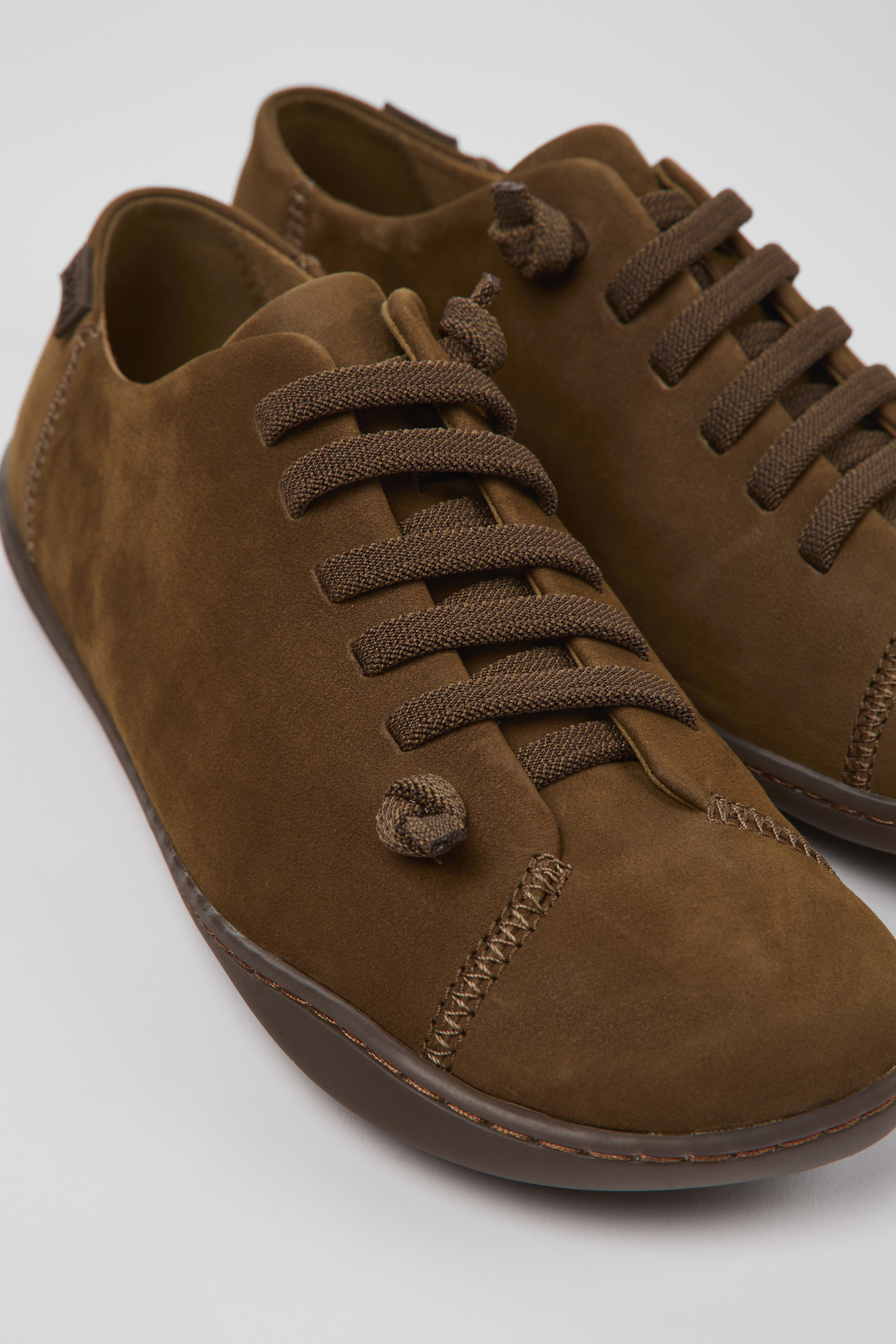 Peu - Brown nubuck shoes for women