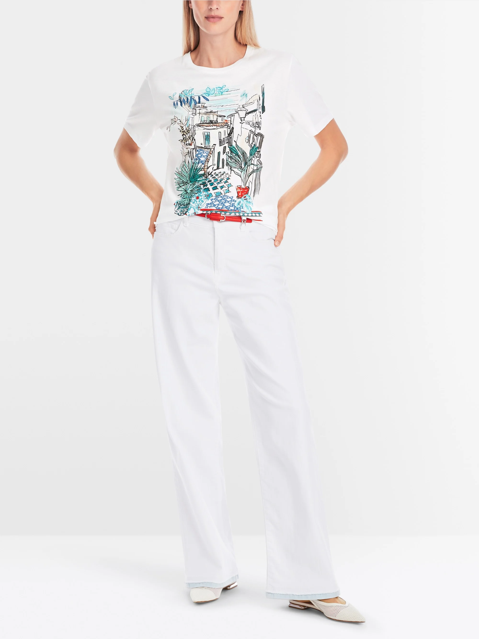 Marc-Cain 100% cotton T-shirt with print