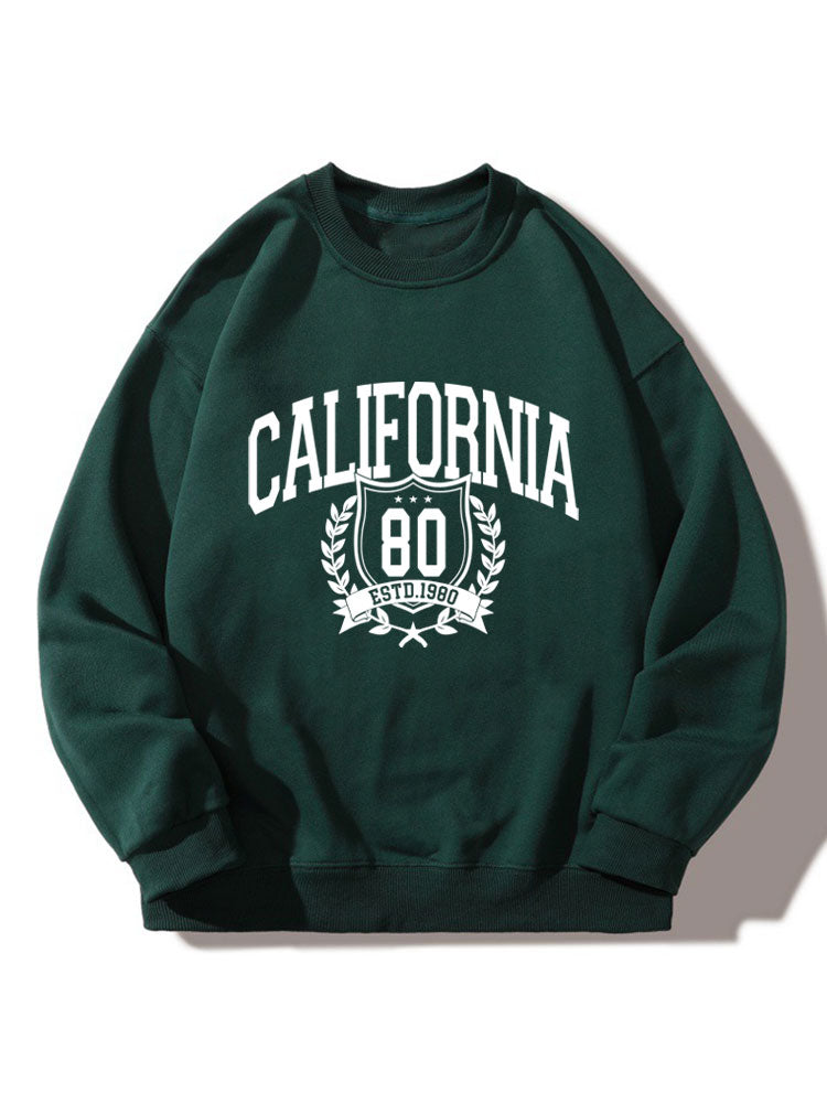 California Varsity Print Relaxed Sweatshirt