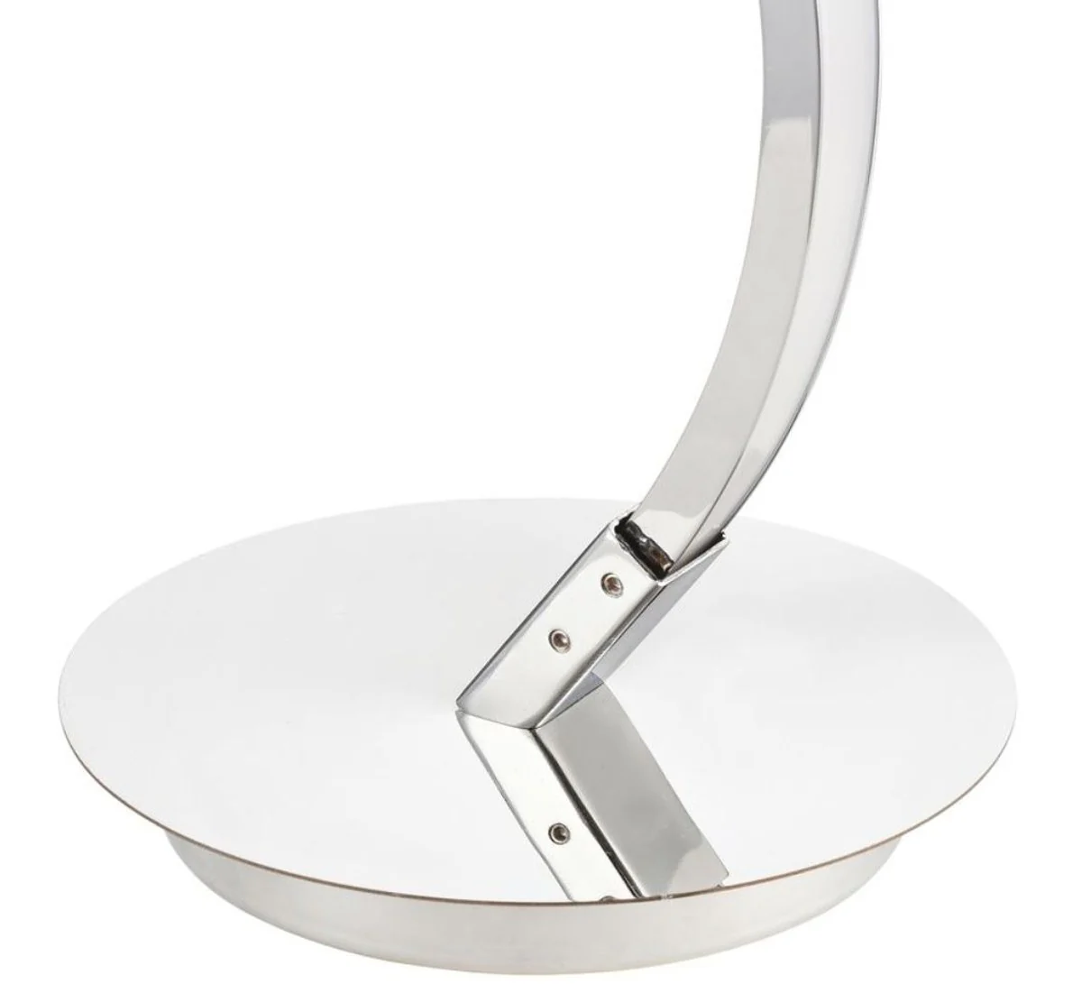 Casa Padrino LED l¨¢mpara de mesa de lujo plateada ? 15 x H. 50 cm - L¨¢mpara de Mesa de Dise?o