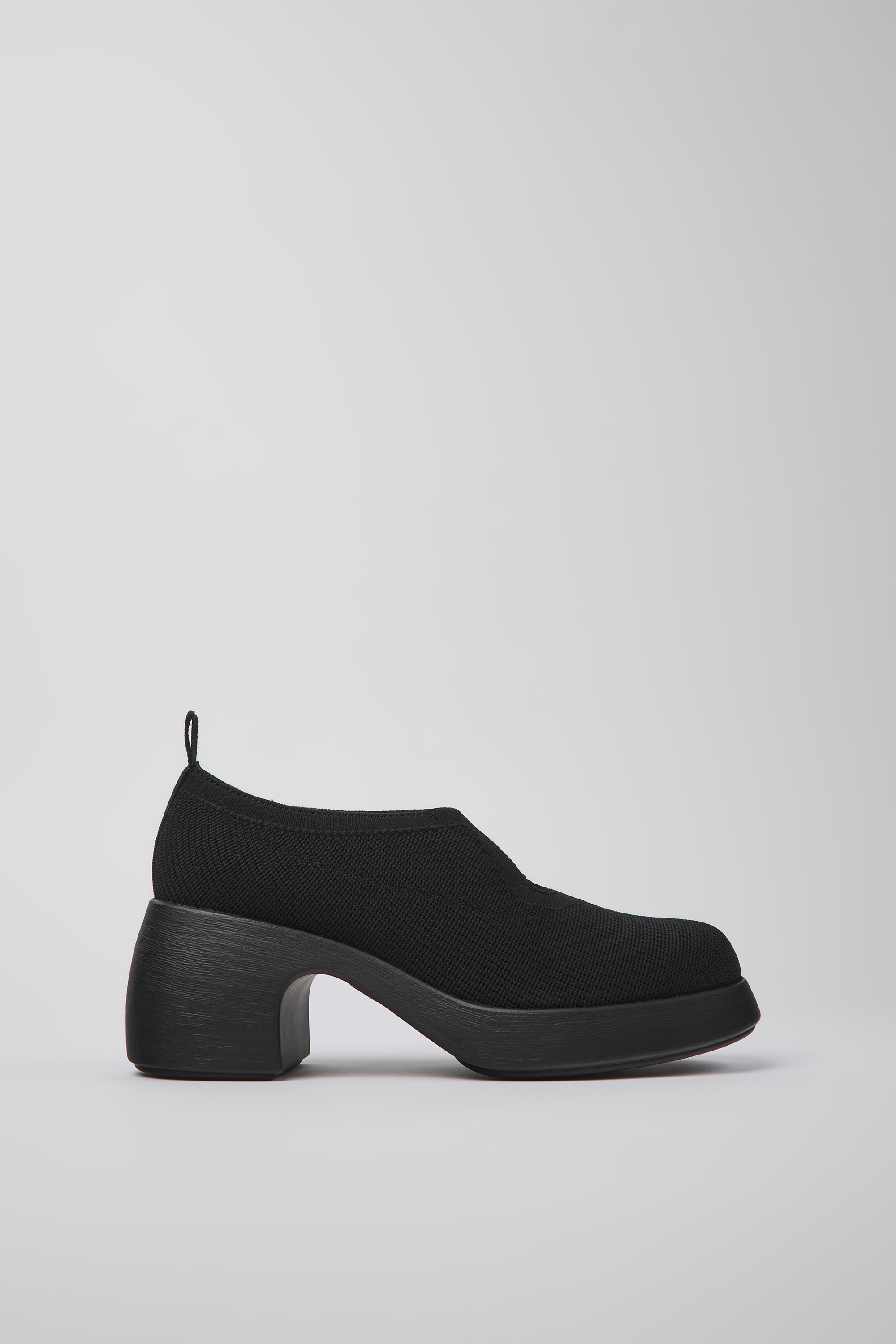 Thelma - Black one-piece knit shoes for women