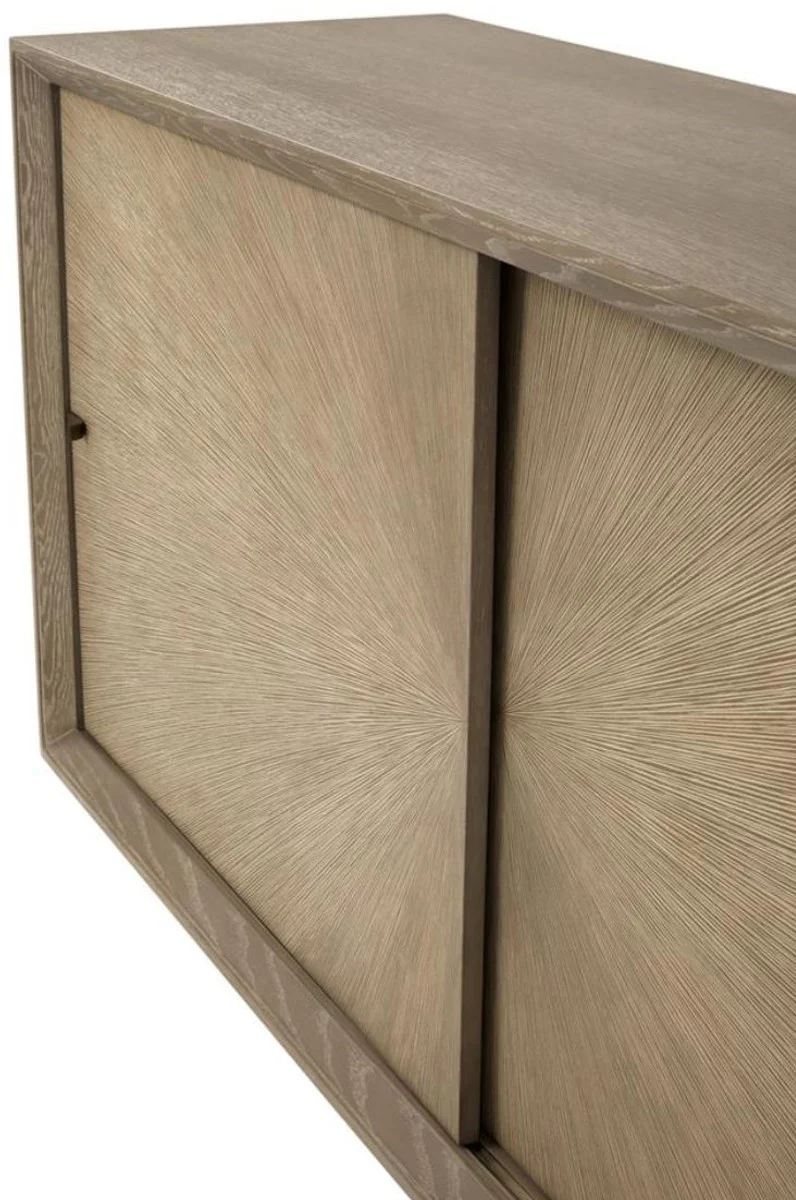 Casa Padrino aparador de lujo con 2 puertas correderas marrón 180 x 45 x H. 80 cm - Calidad de Lujo