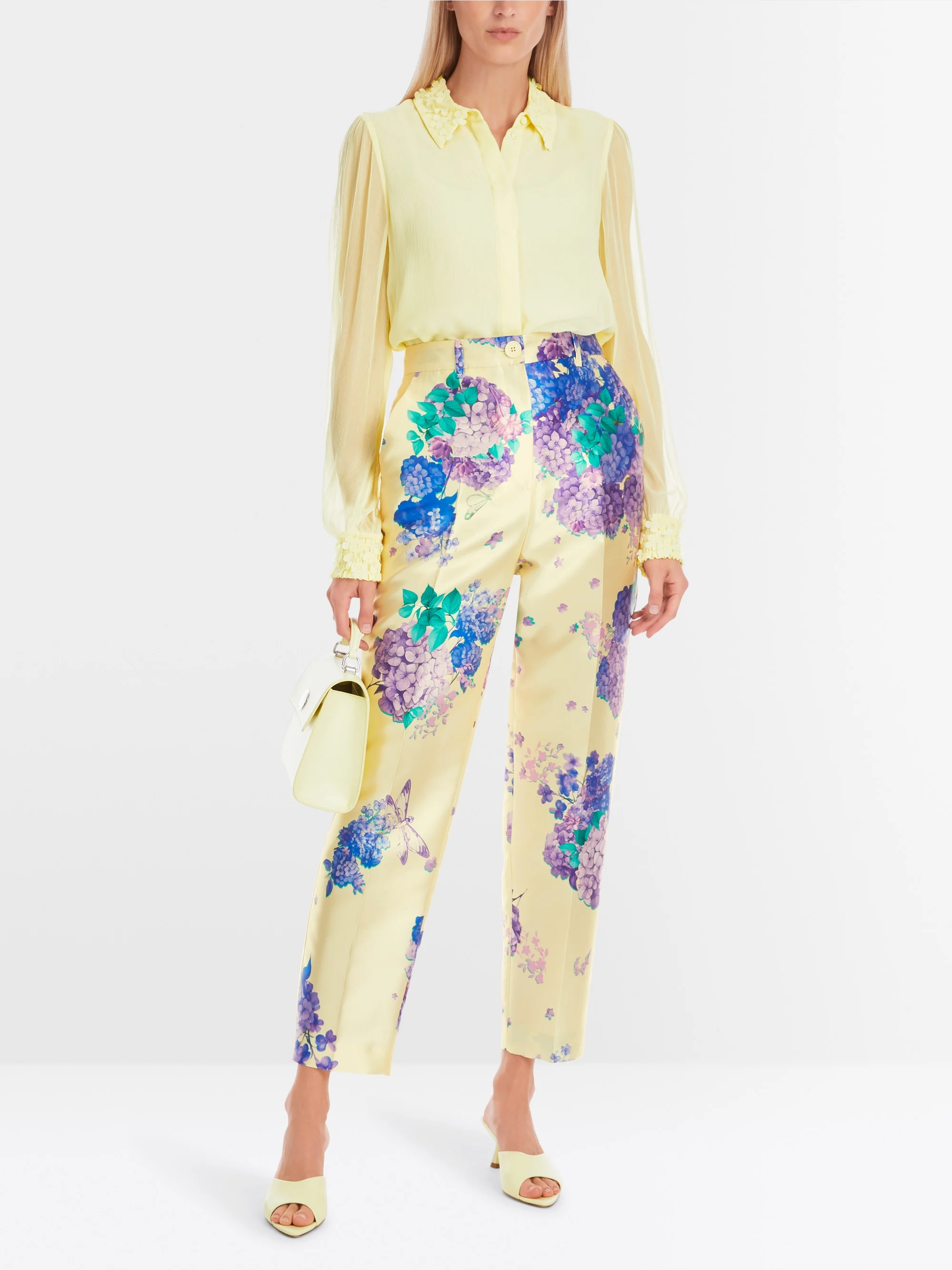 Marc-Cain FORDON printed high-waist trousers