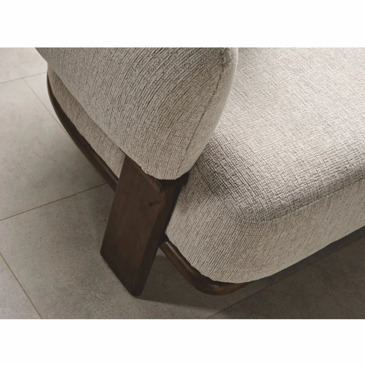 Casa Padrino sof¨¢ de hotel y sal¨®n de lujo gris claro / marr¨®n oscuro 230 cm - Muebles de lujo