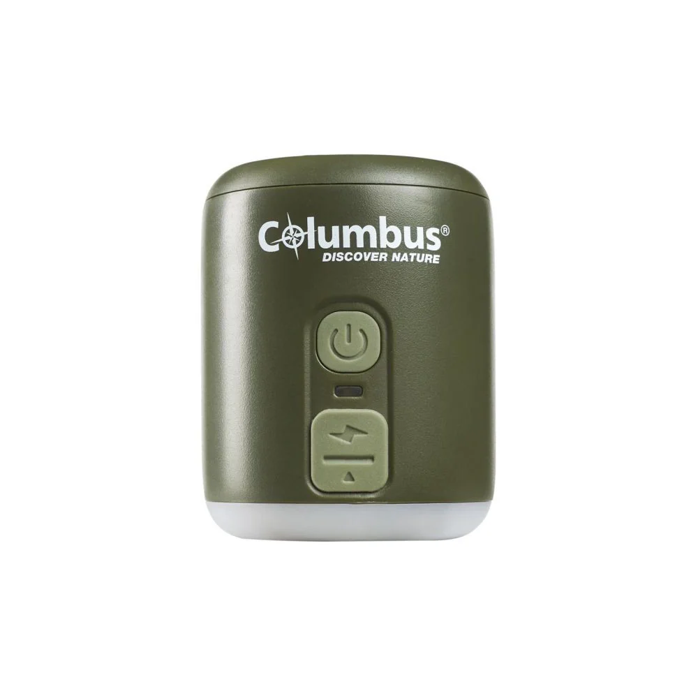 Columbus CLOUD - Minibomba recargable con lámpara