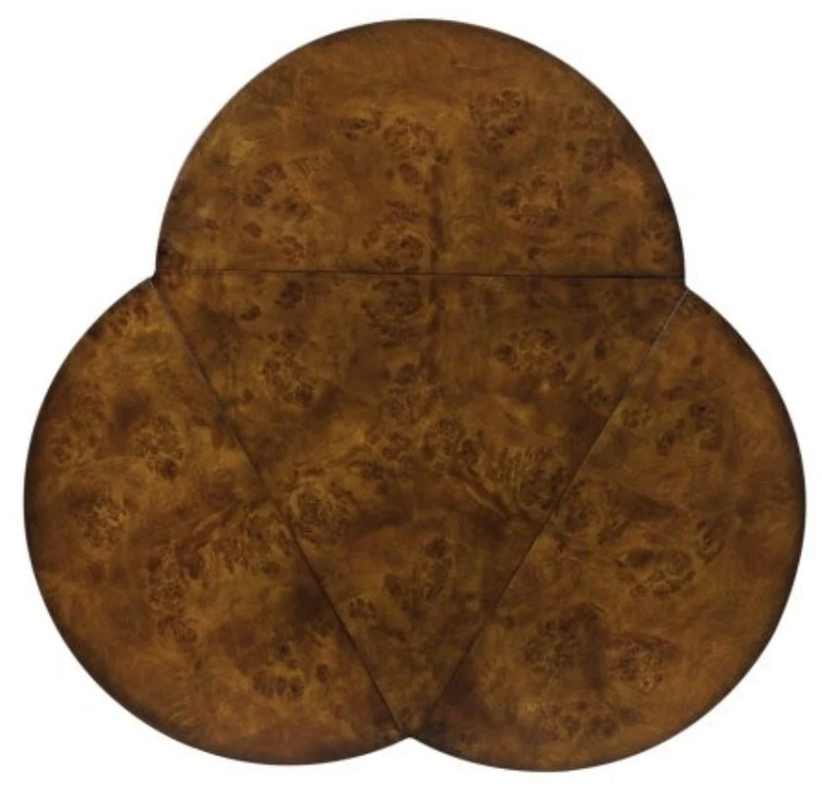 Casa Padrino Mesa Auxiliar de Caoba de lujo Marr¨®n 52 x 46 x H. 71 cm - Calidad de Lujo