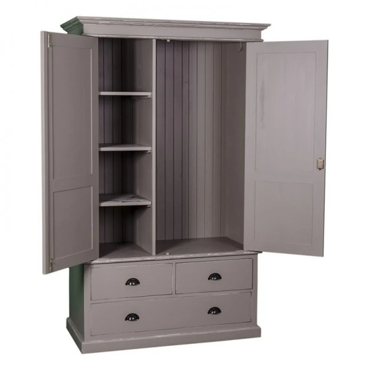 Casa Padrino country-style wardrobe - clothes cabinet Shabby H 197 cm W 120 cm D 59 cm