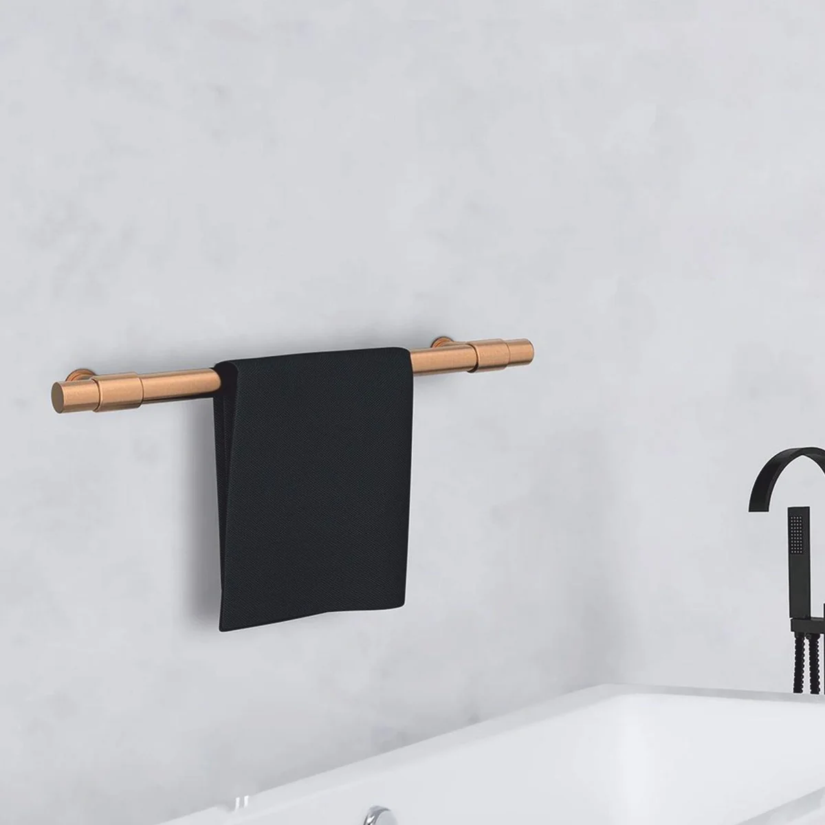 Casa Padrino Calentador de Toallas de Baño de Lujo Bronce Mate 63 cm - Accesorios de Baño