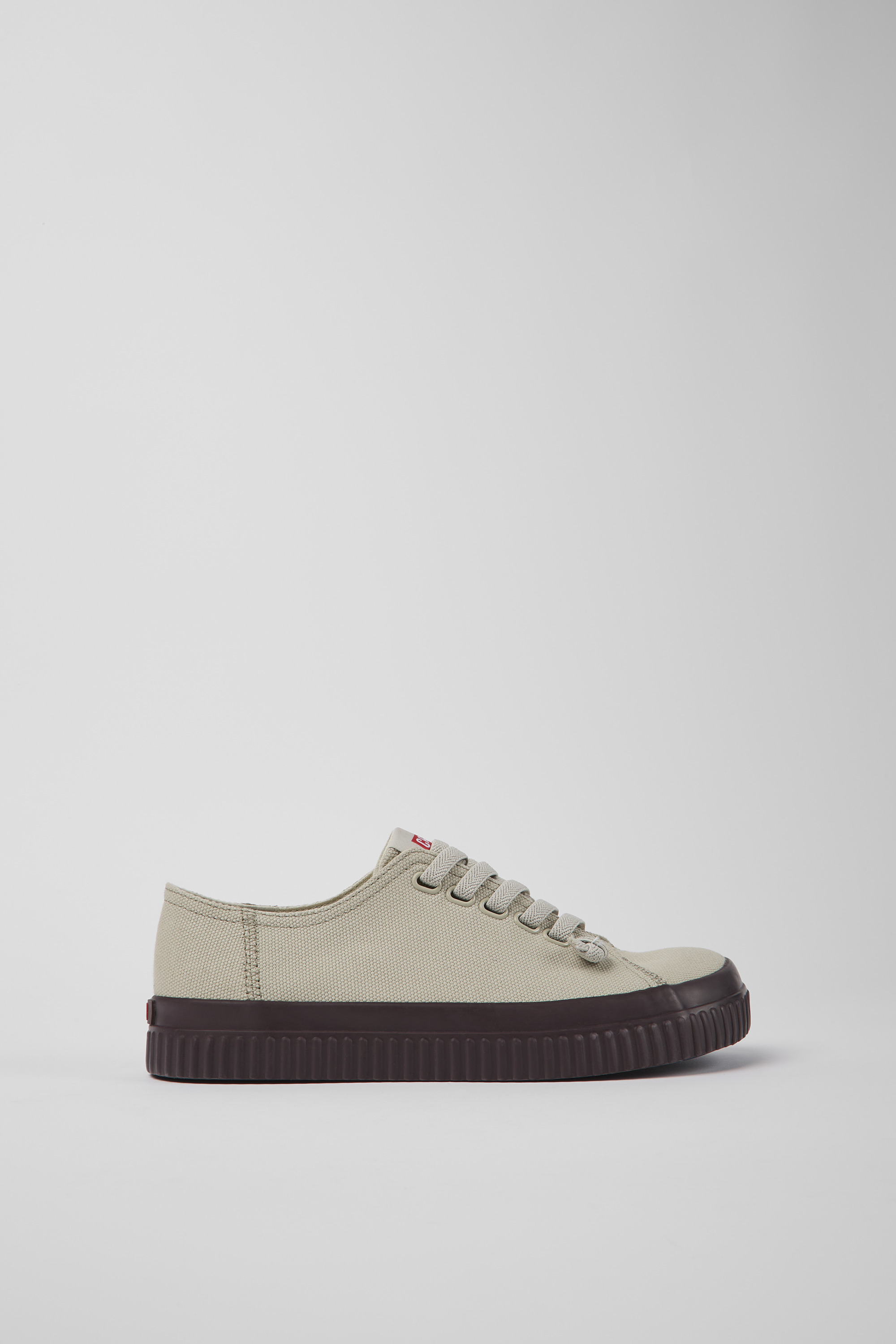 Peu Roda - Gray recycled cotton sneakers for women