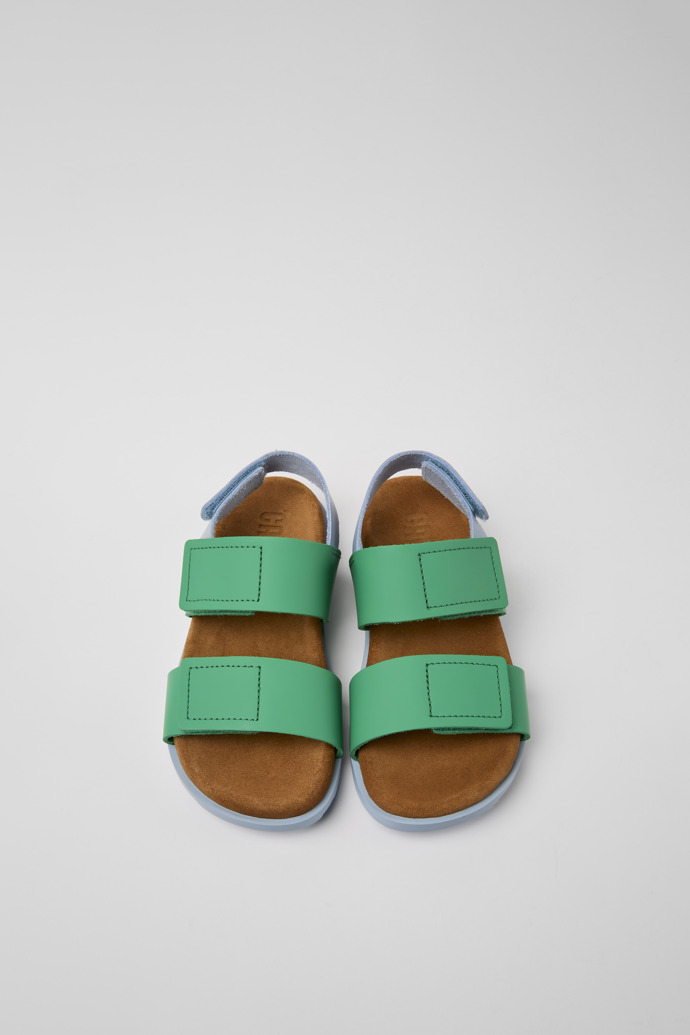 Brutus Sandal Blue and green leather sandals for boys