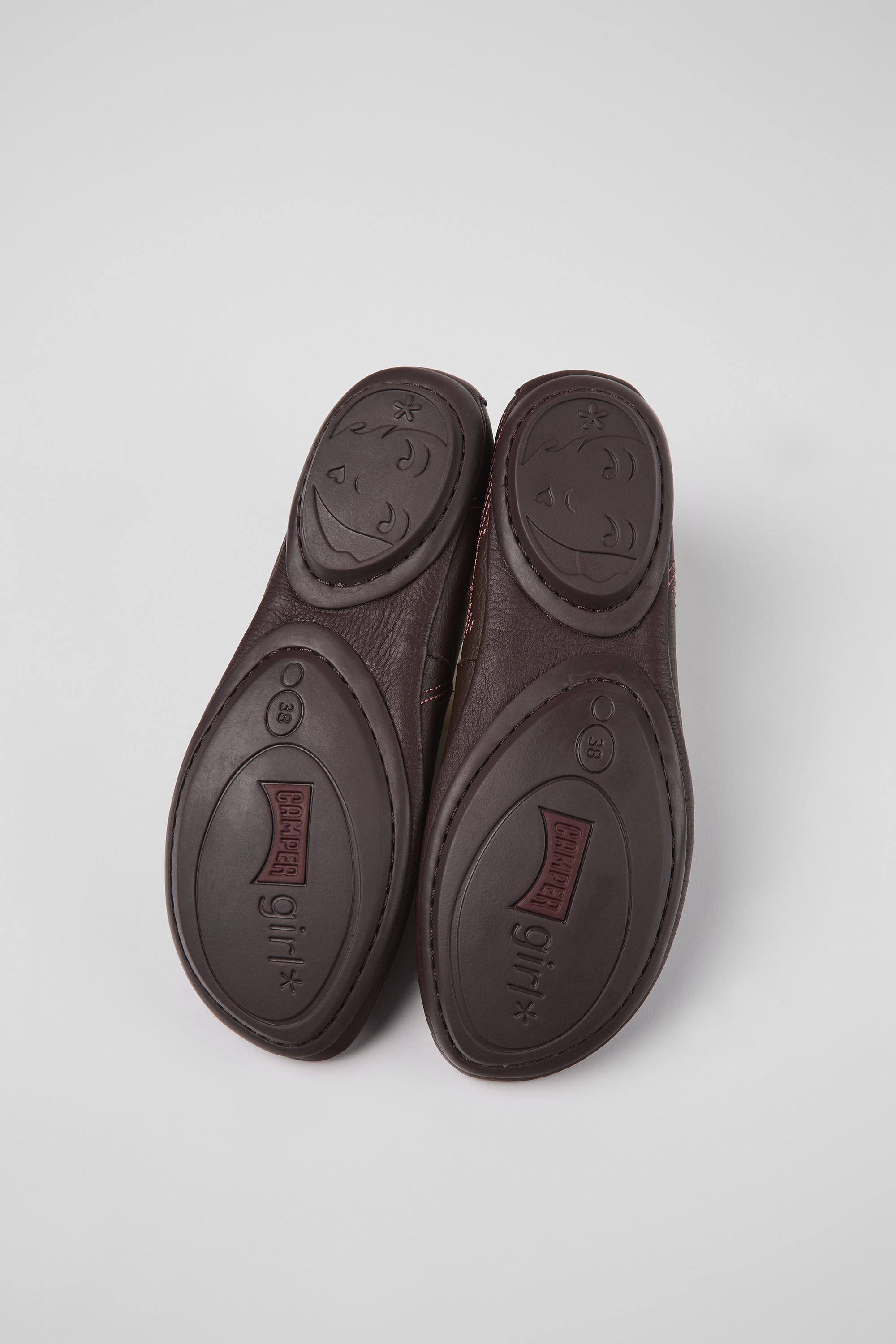 Twins - Multicolored leather ballerinas for women