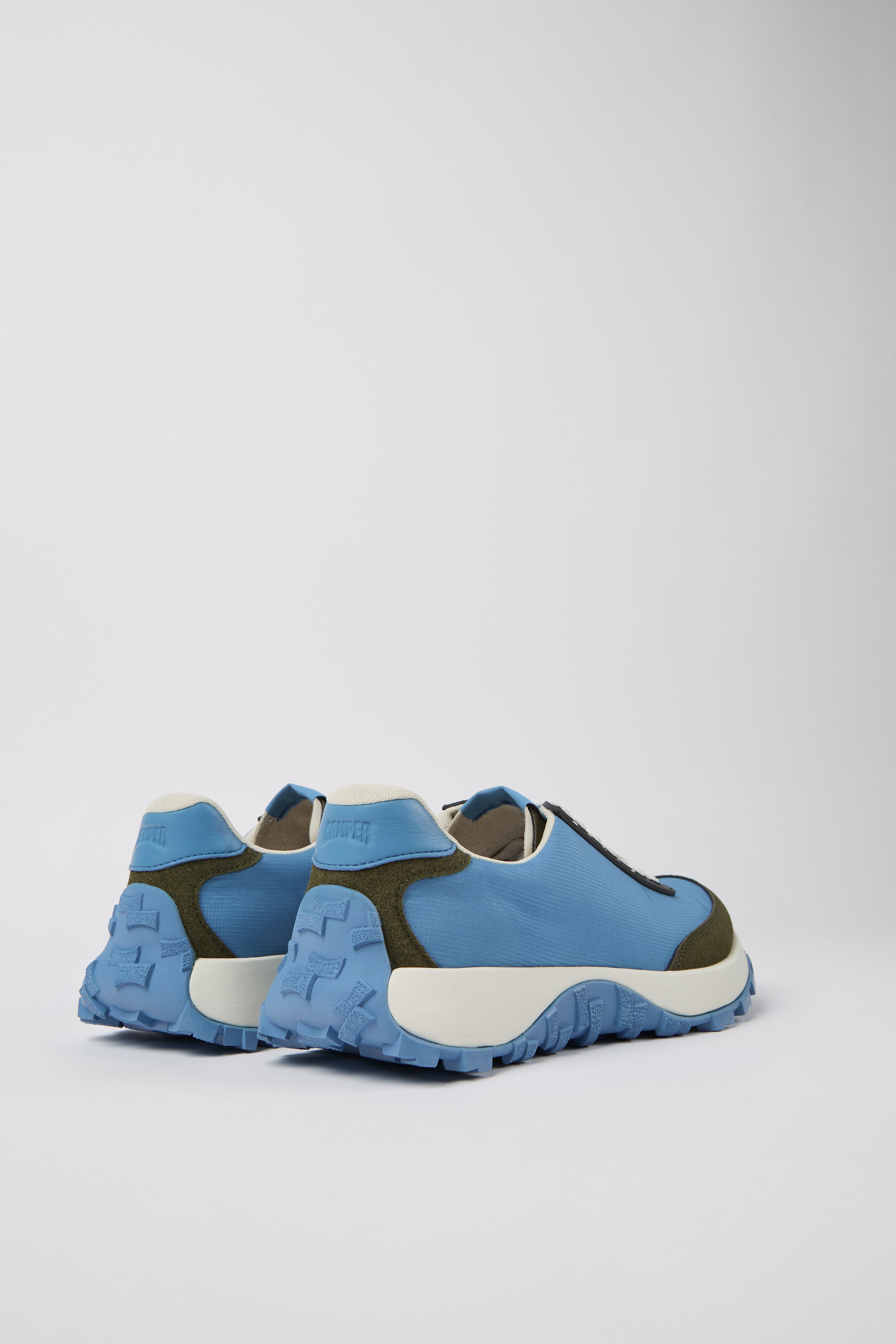 Drift Trail - Blue textile and nubuck sneakers for men