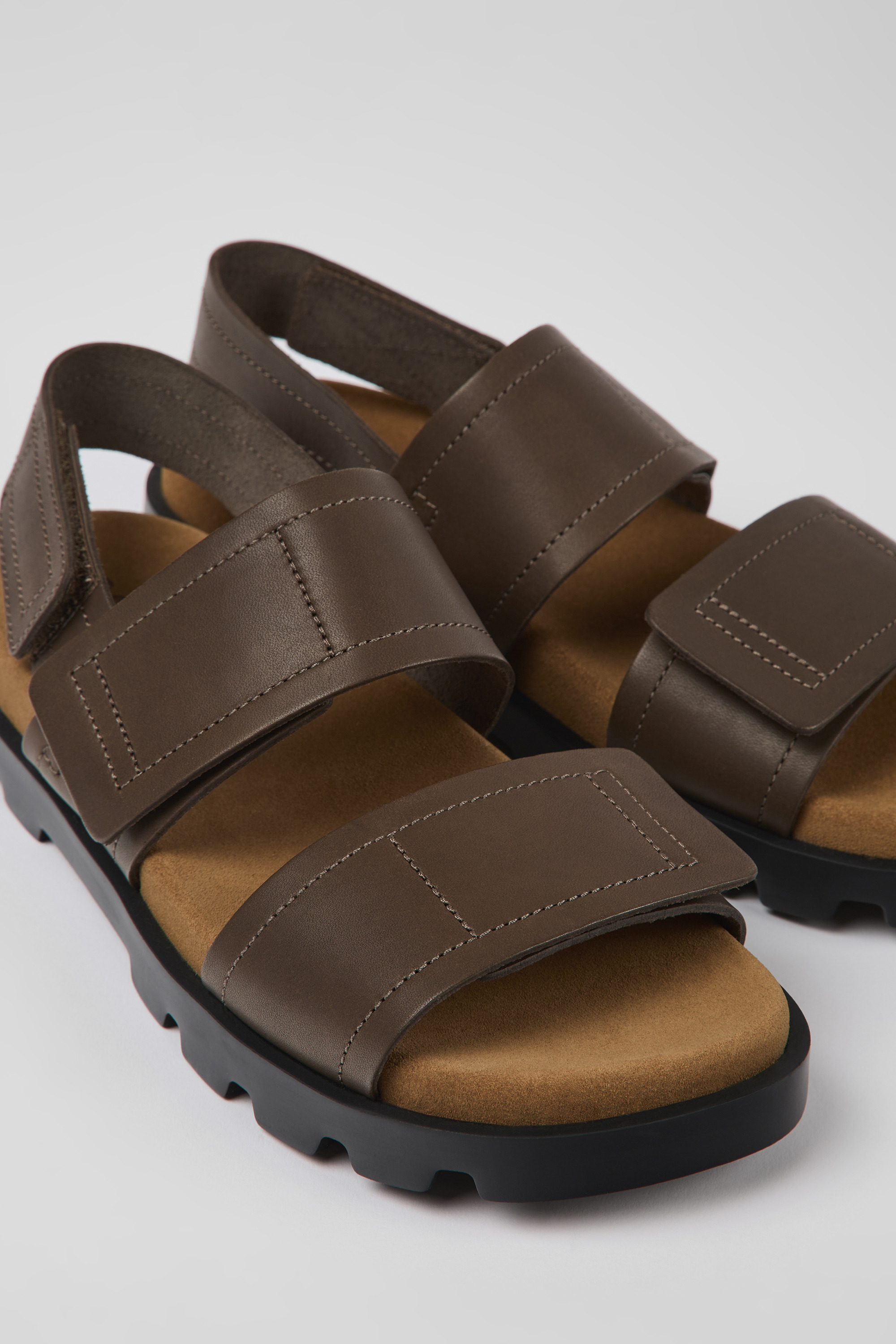 Brutus Sandal - Brown leather sandals for women