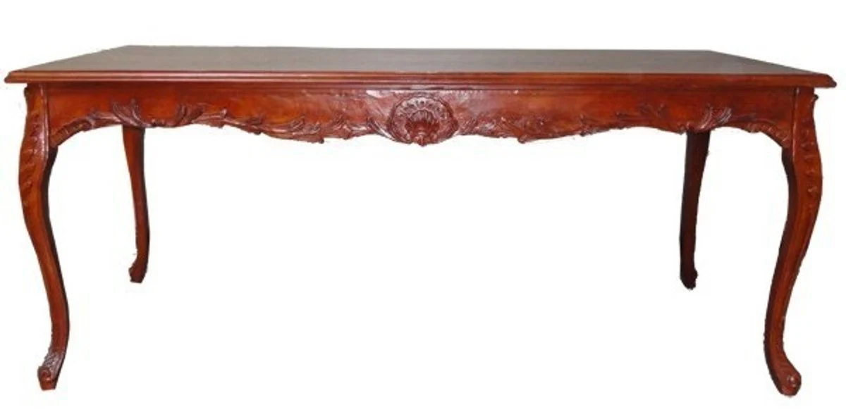 Casa Padrino baroque dining table brown (mahogany color) 200 cm - baroque table antique style furniture