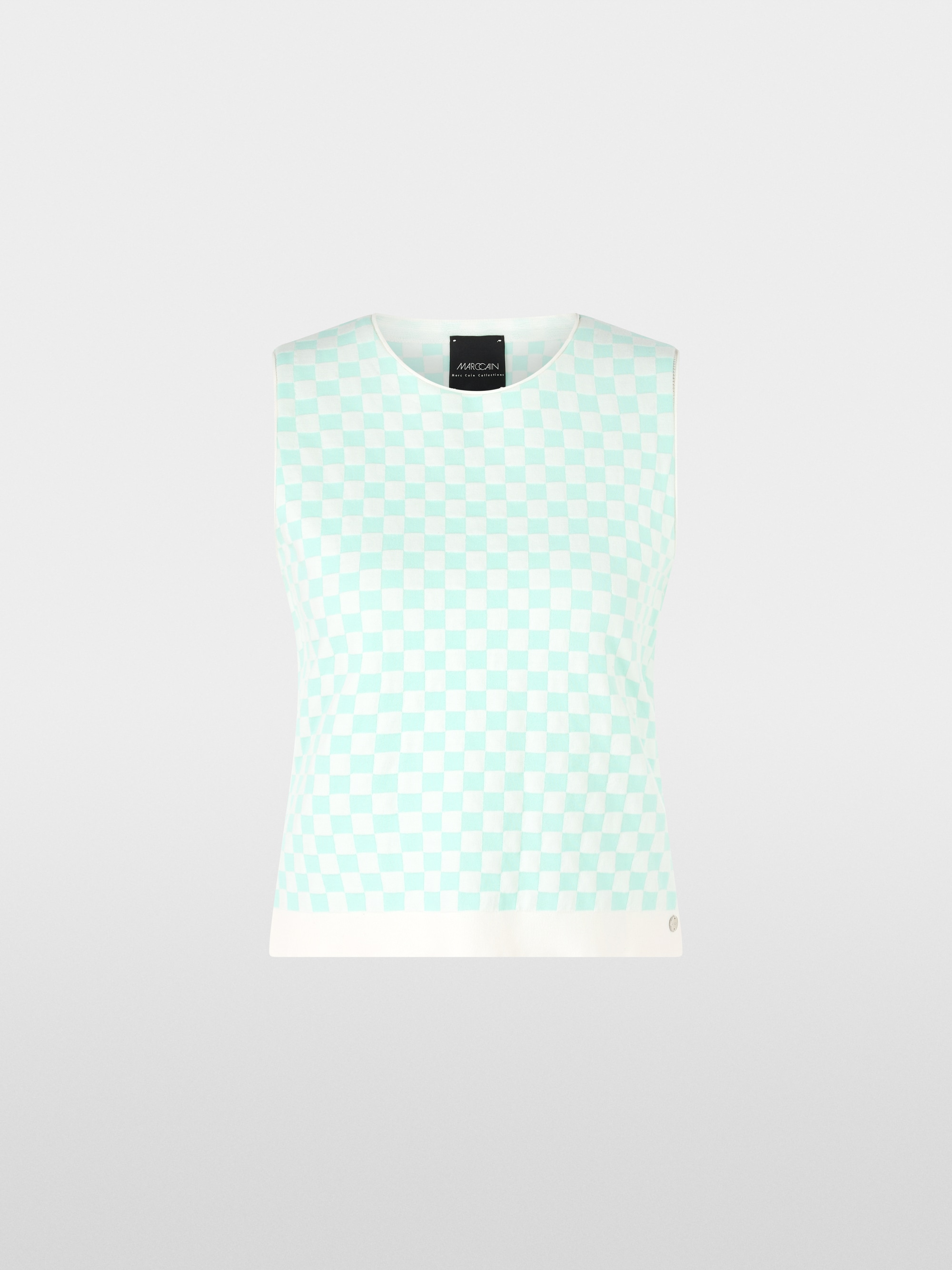 Marc-Cain Knitted in Germany sleeveless check top