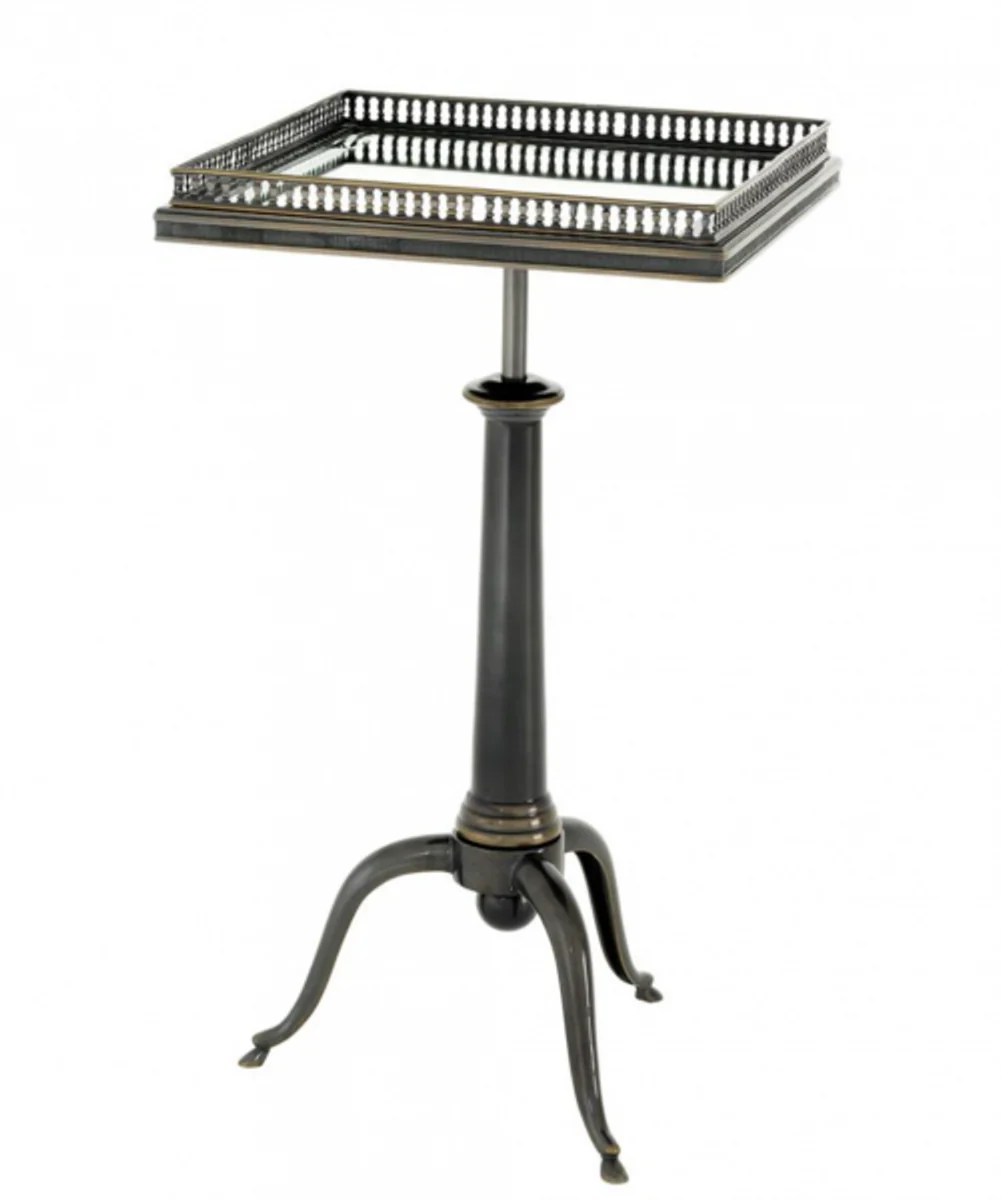 Casa Padrino luxury art deco designer side table gunmetal - Hotel Table Furniture