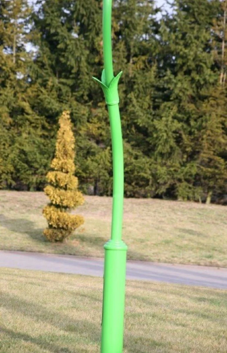 Casa Padrino linterna de jard¨ªn Art Nouveau verde / p¨²rpura / blanco A. 400,5 cm - Iluminaci¨®n exterior