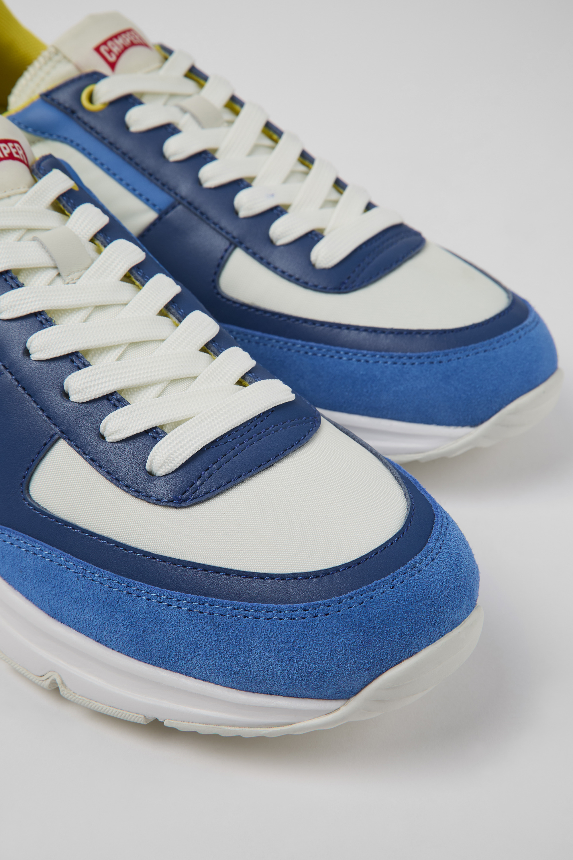 Drift - Blue and white recycled polyester sneakers for men