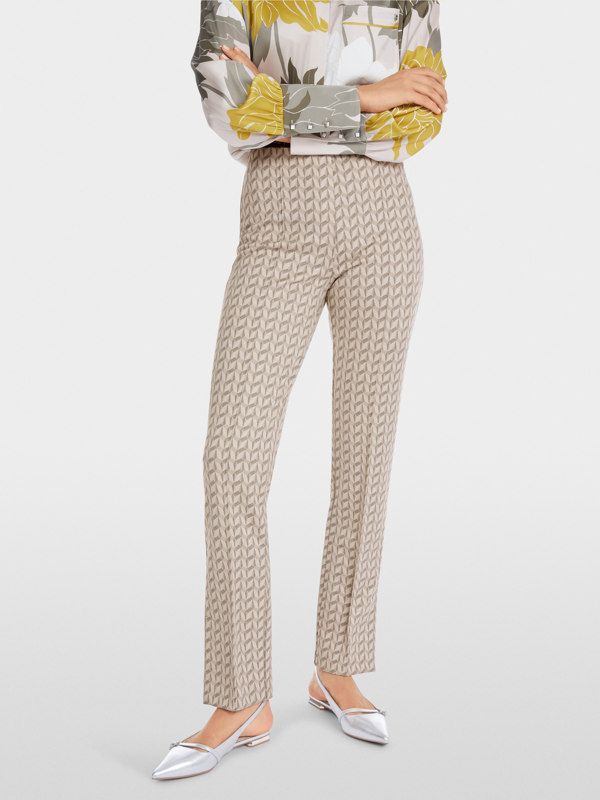 Marc-Cain FATSA jersey jacquard trousers
