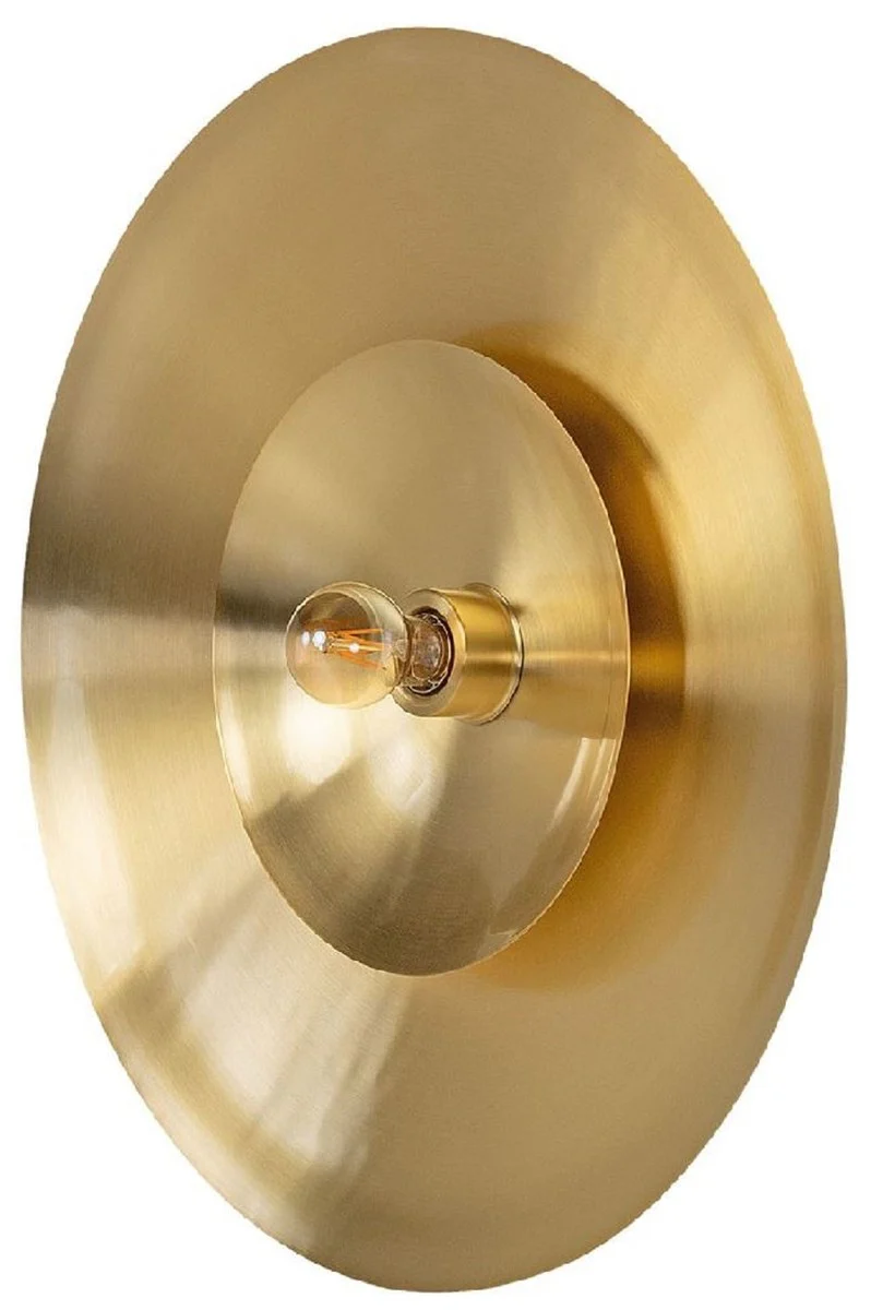 Casa Padrino lámpara de pared de lujo Ø 60 cm - Lámpara de pared redonda de latón - Lámpara de Pared para Hotel y Restaurante - Calidad de Lujo