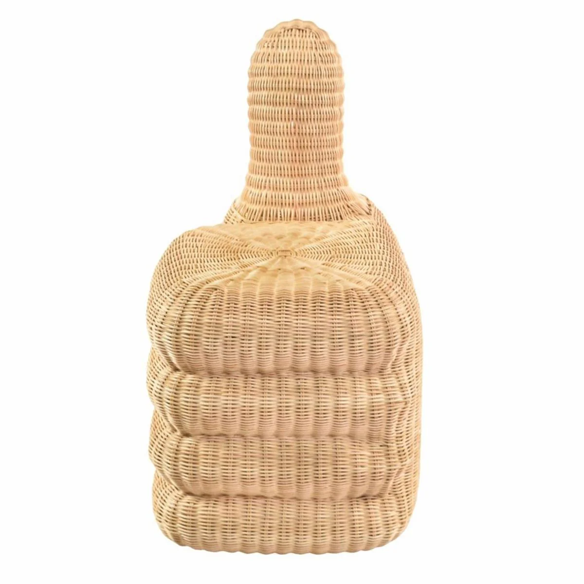 Casa Padrino taburete de rat¨¢n de lujo natural A. 77 cm - Muebles de sal¨®n y hotel