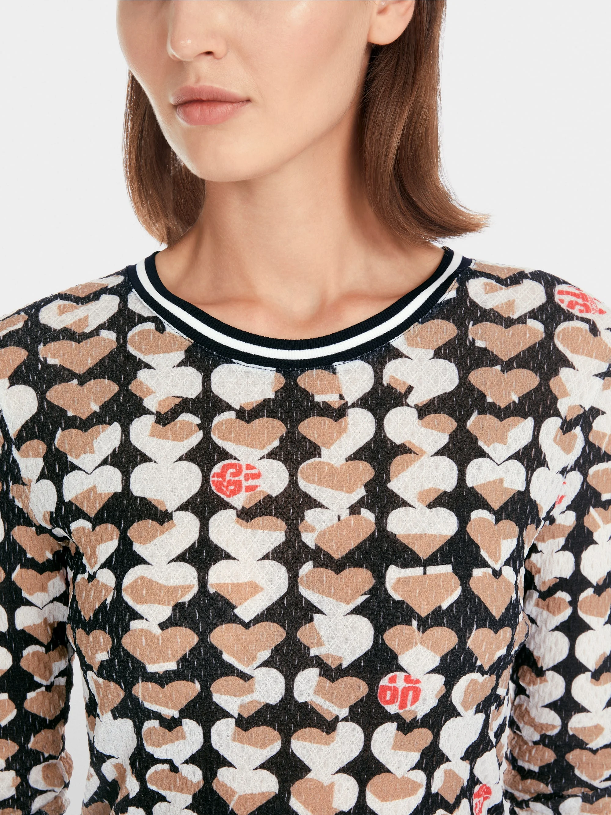 Marc-Cain Long-sleeve in crinkle print