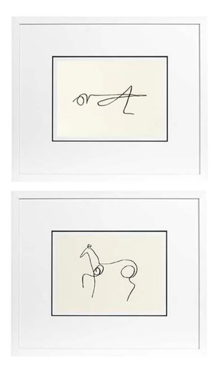 Casa Padrino juego de imagenes 2 Picasso 65 x H. 154 cm - hotel de decoración de lujo