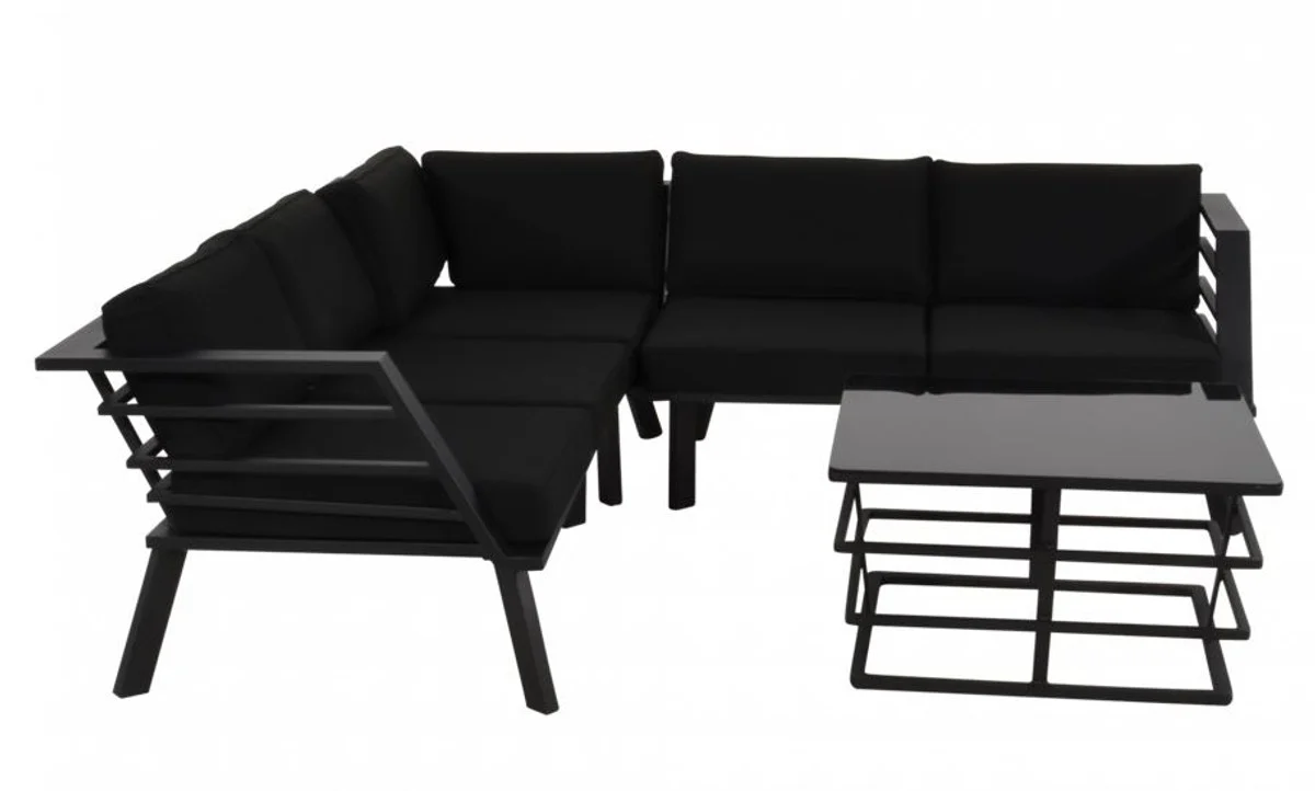 Conjunto de muebles de jardín Casa Padrino con tapizado + sillón + mesa - salón