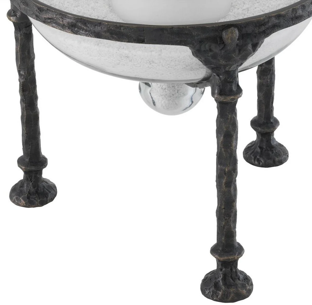 Casa Padrino portavela de lujo gunmetal ? 28,5 x H. 50 cm - Accesorios de Lujo