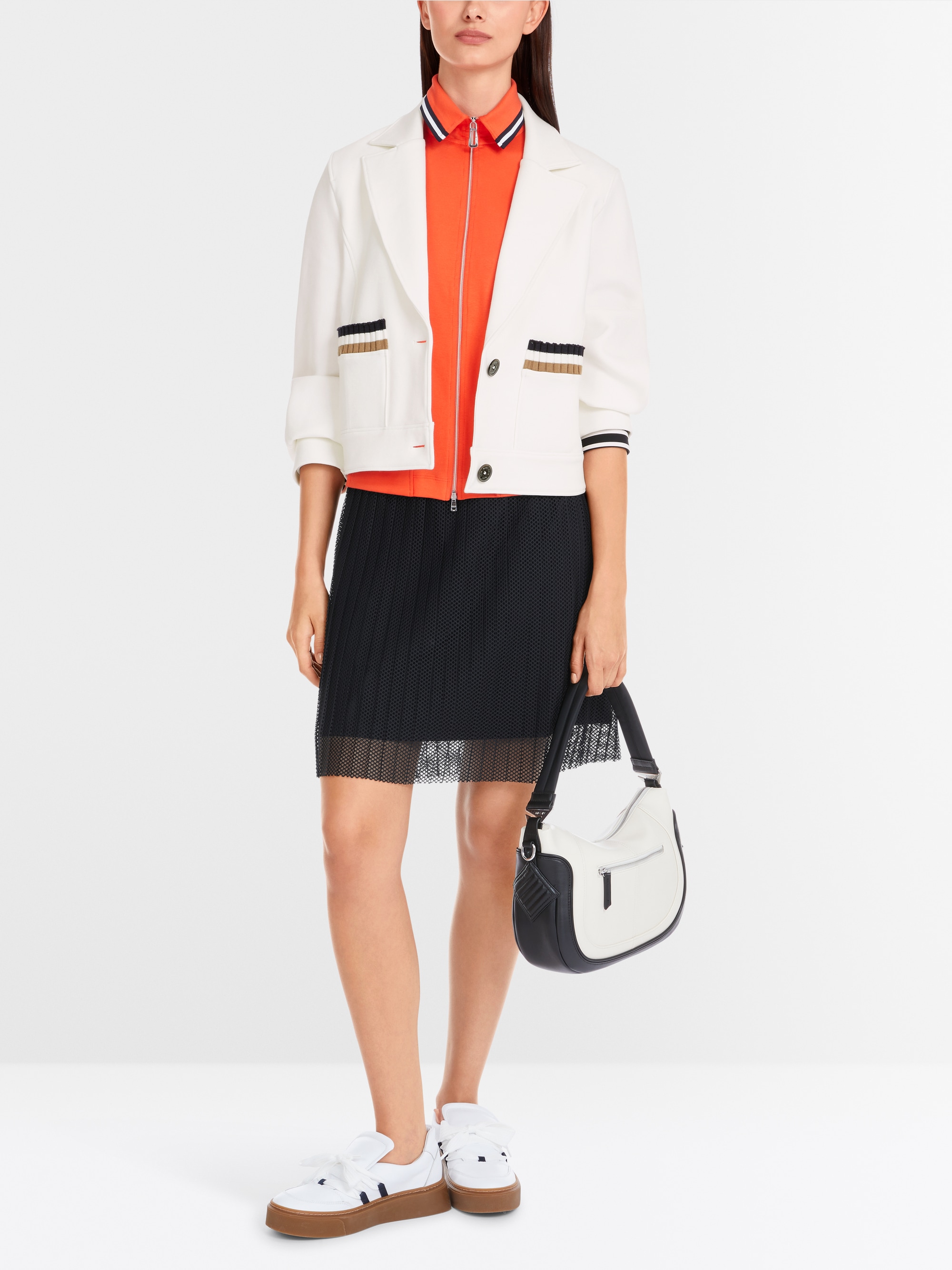 Marc-Cain Jersey blazer in bomber style