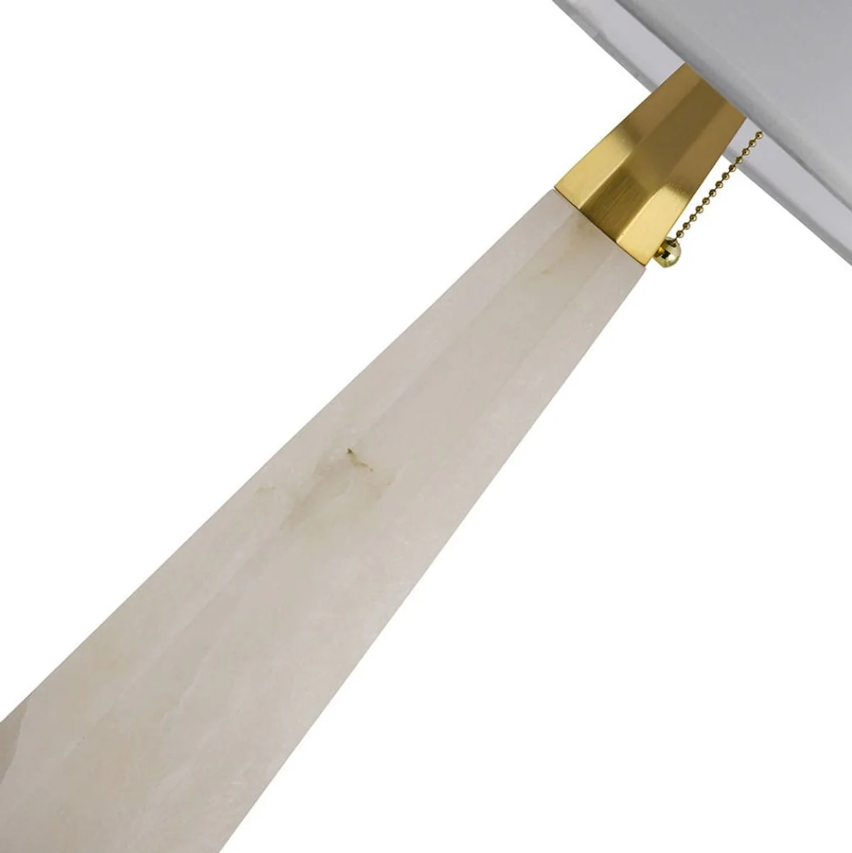 Casa Padrino l¨¢mpara de mesa de m¨¢rmol de lujo blanco / oro A. 67,5 cm