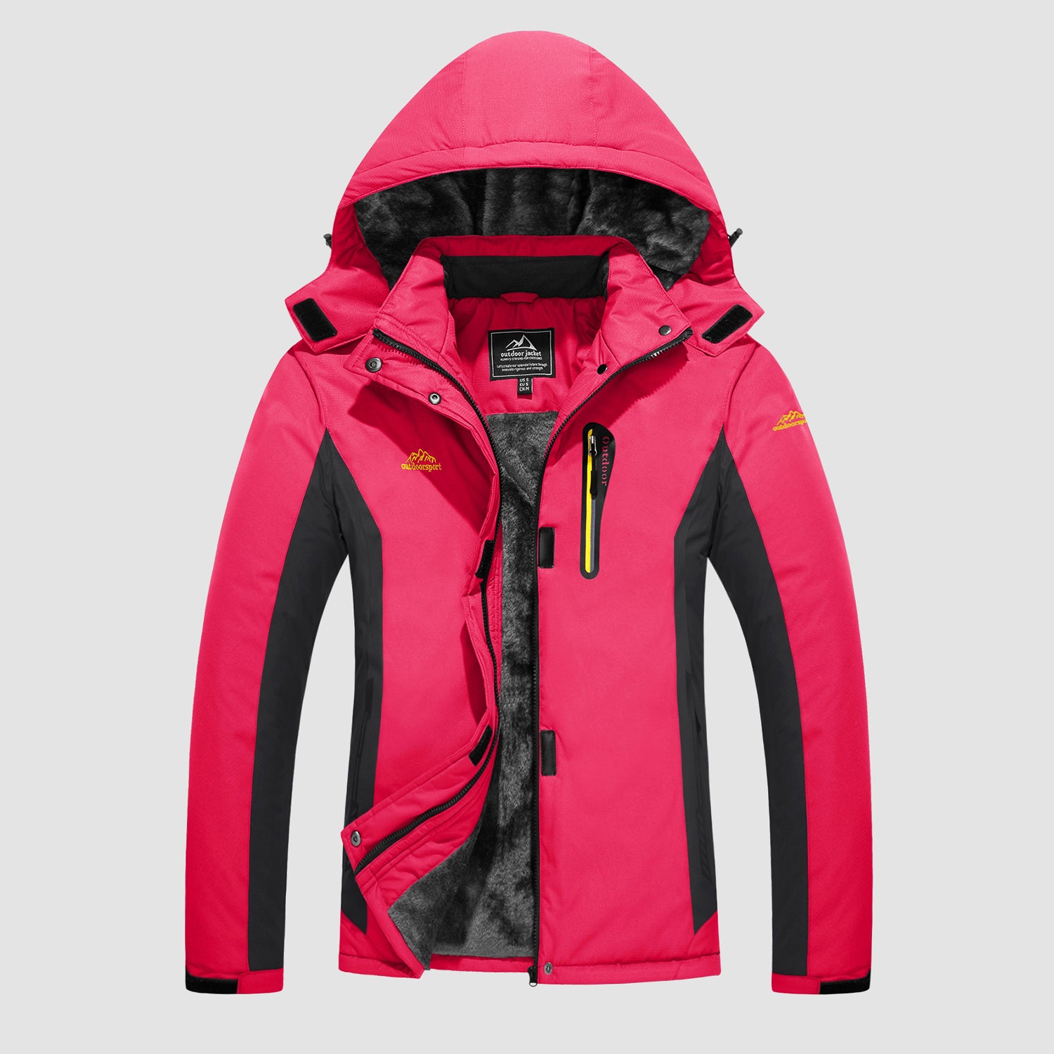 Women's Winter Coats Water Resistant Snow Ski Jacket Fleece Lined with Hood